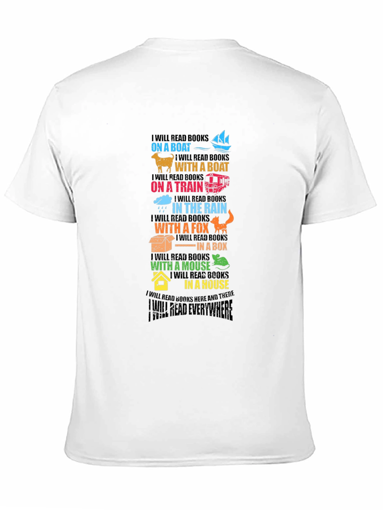 Colorful Reading Everywhere T-Shirt