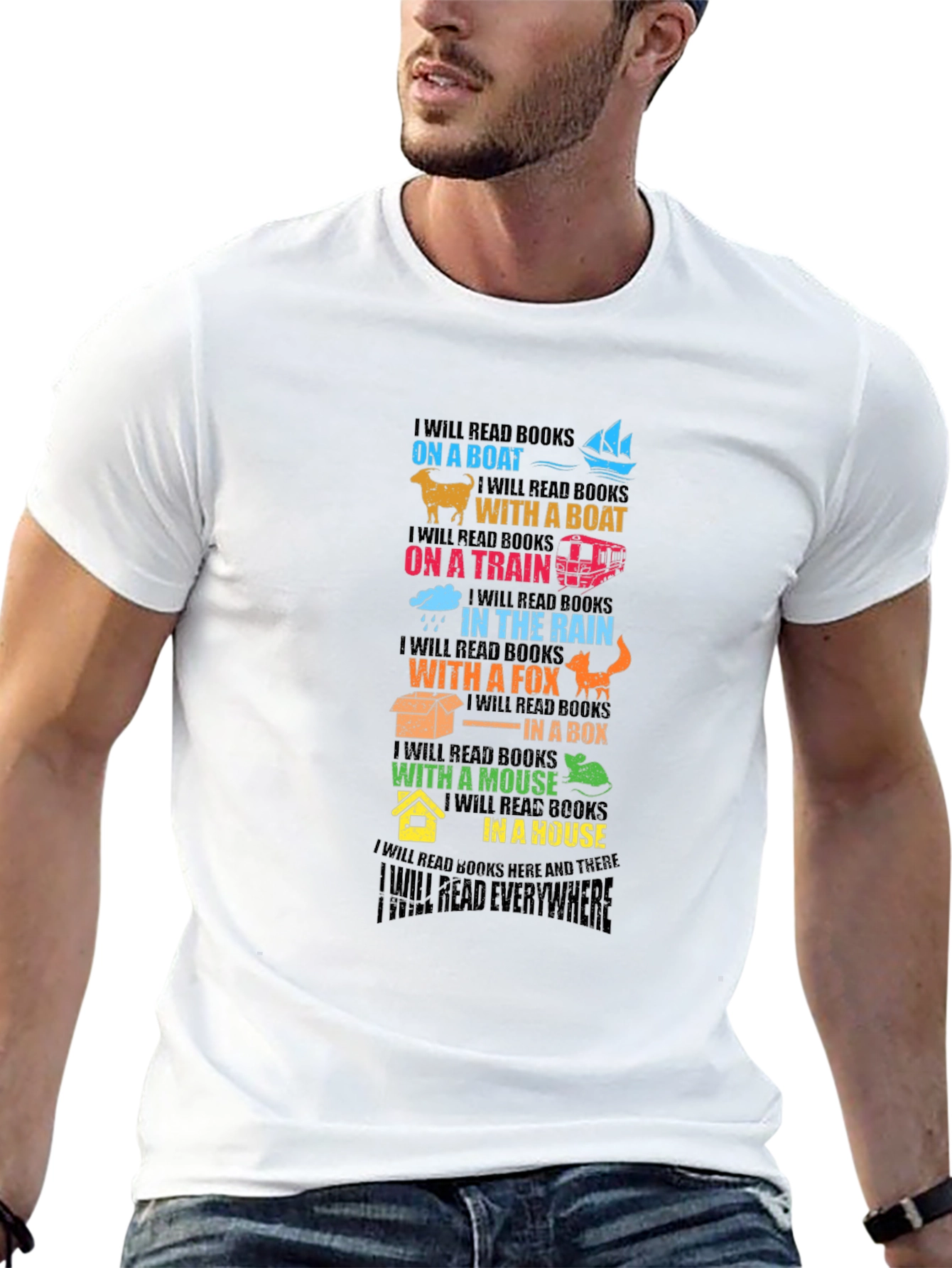 Colorful Reading Everywhere T-Shirt