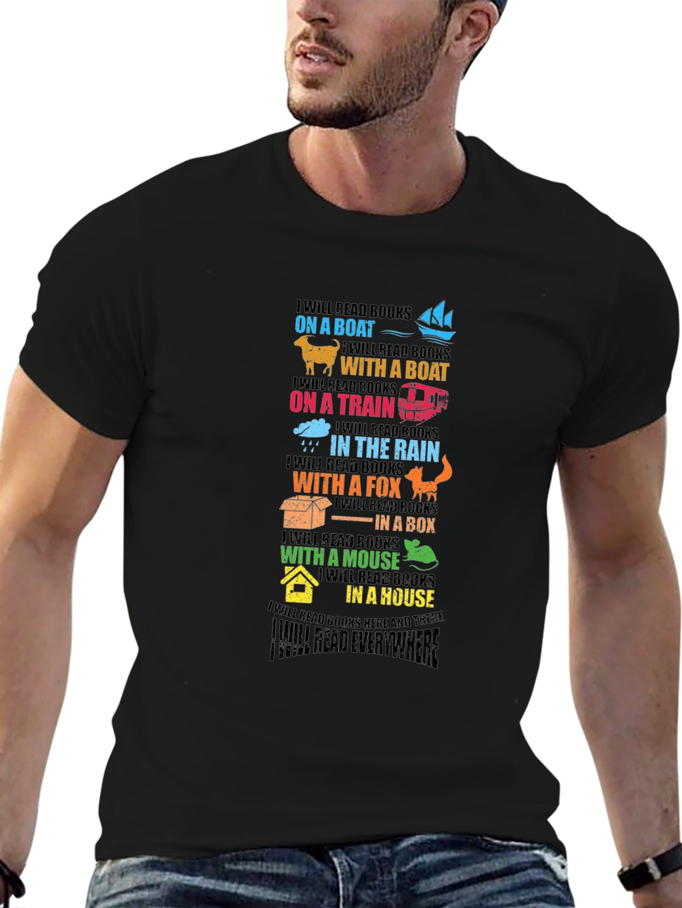 Colorful Reading Everywhere T-Shirt