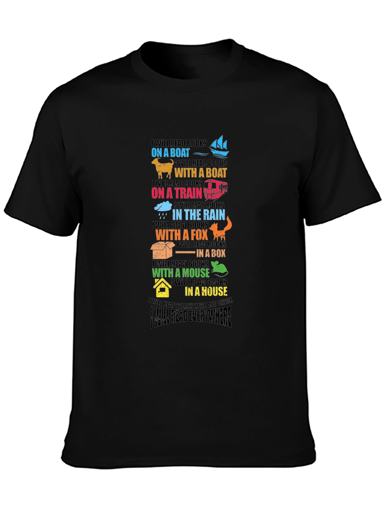 Colorful Reading Everywhere T-Shirt