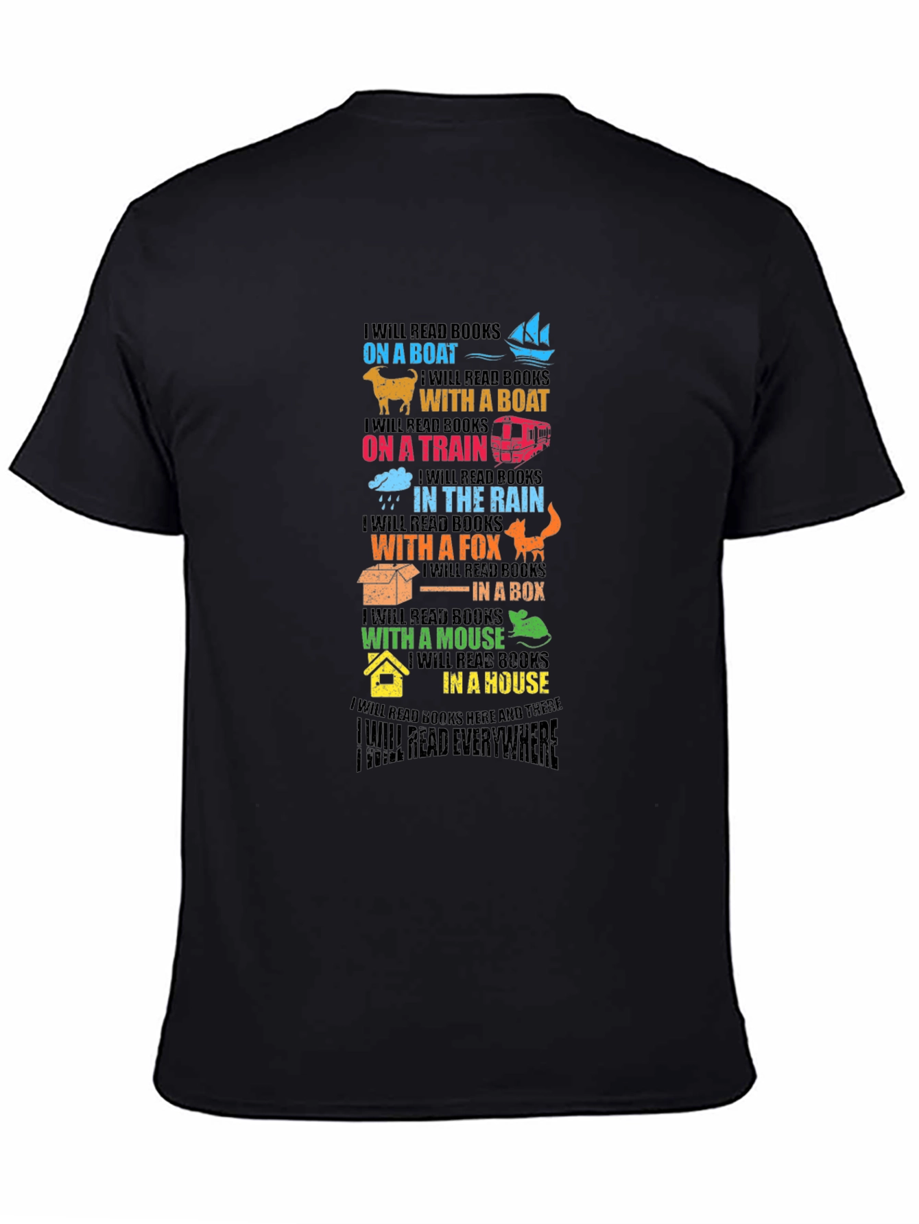 Colorful Reading Everywhere T-Shirt