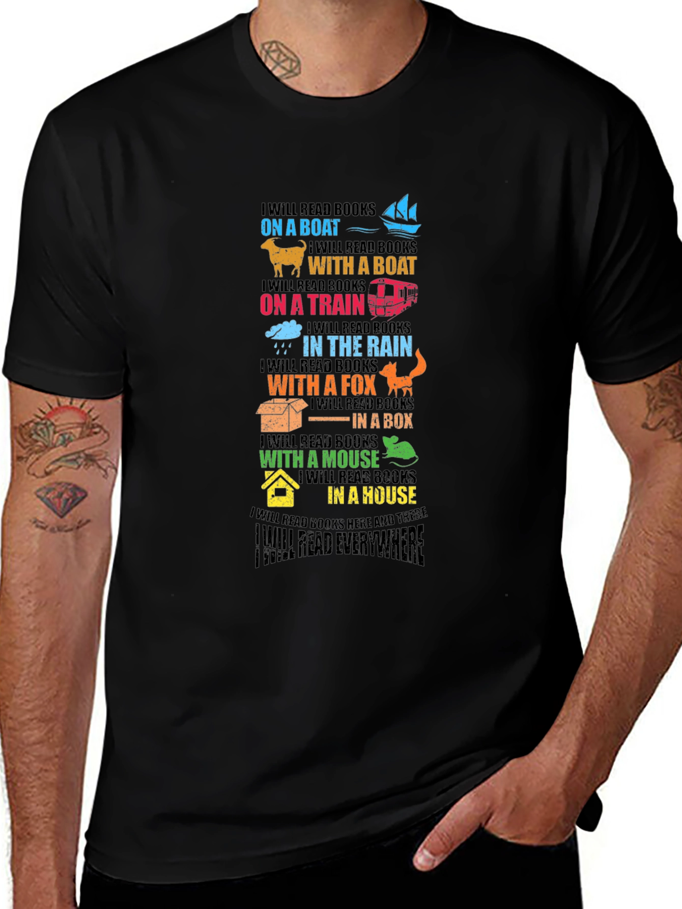 Colorful Reading Everywhere T-Shirt