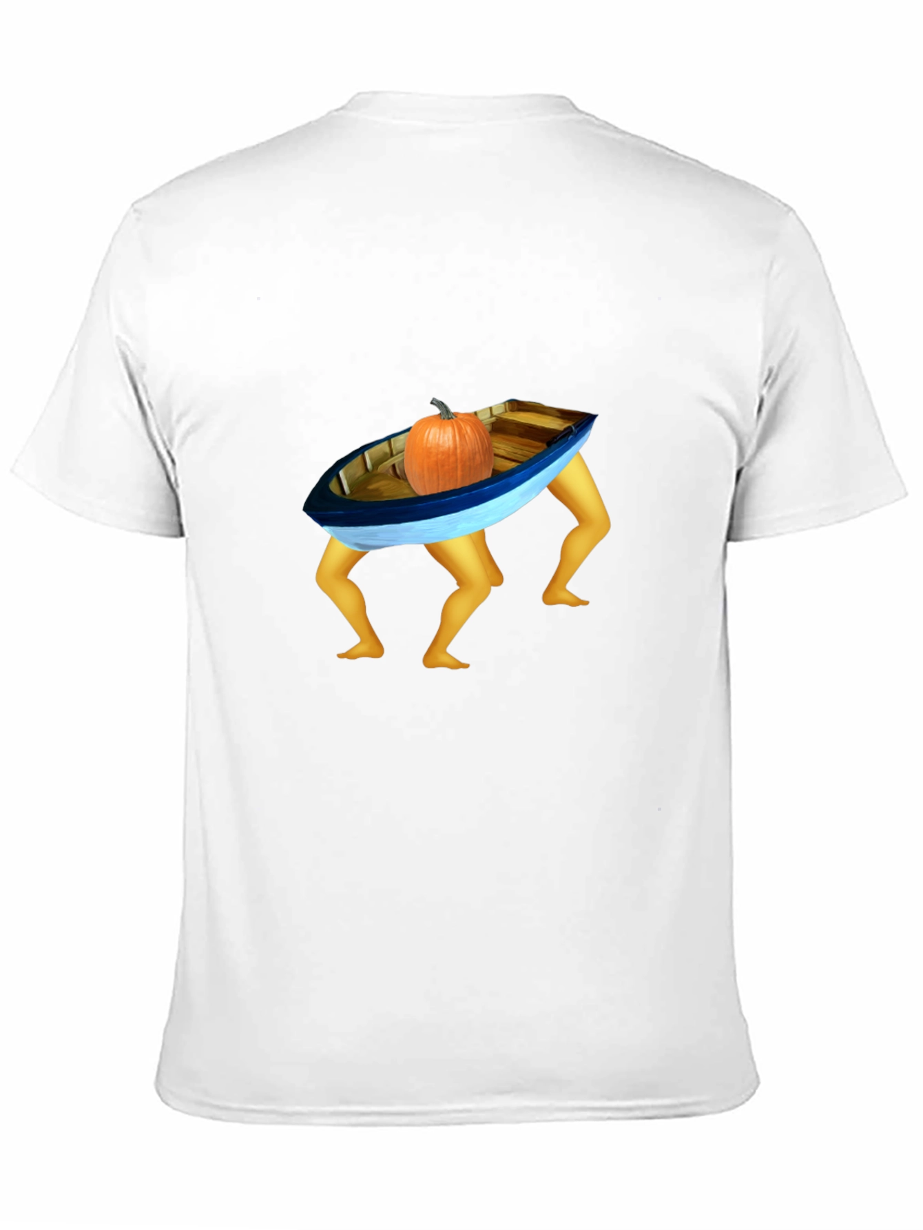 Funny Pumpkin Boat Legs T-Shirt