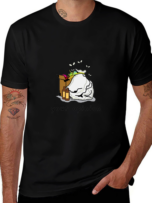 Opinion Trash Black T-Shirt