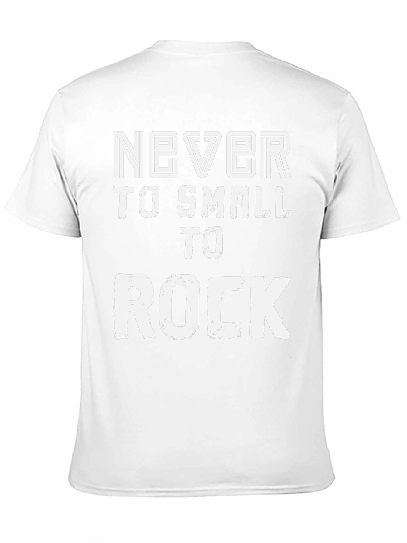 Never Too Small To Rock Black Graphic Tee