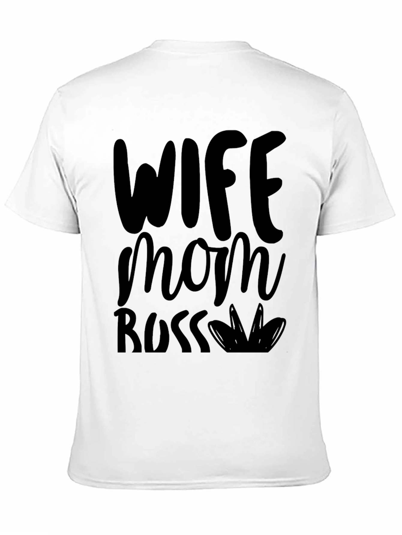 Wife Mom Boss Graphic Tee - Stylish Black T-Shirt