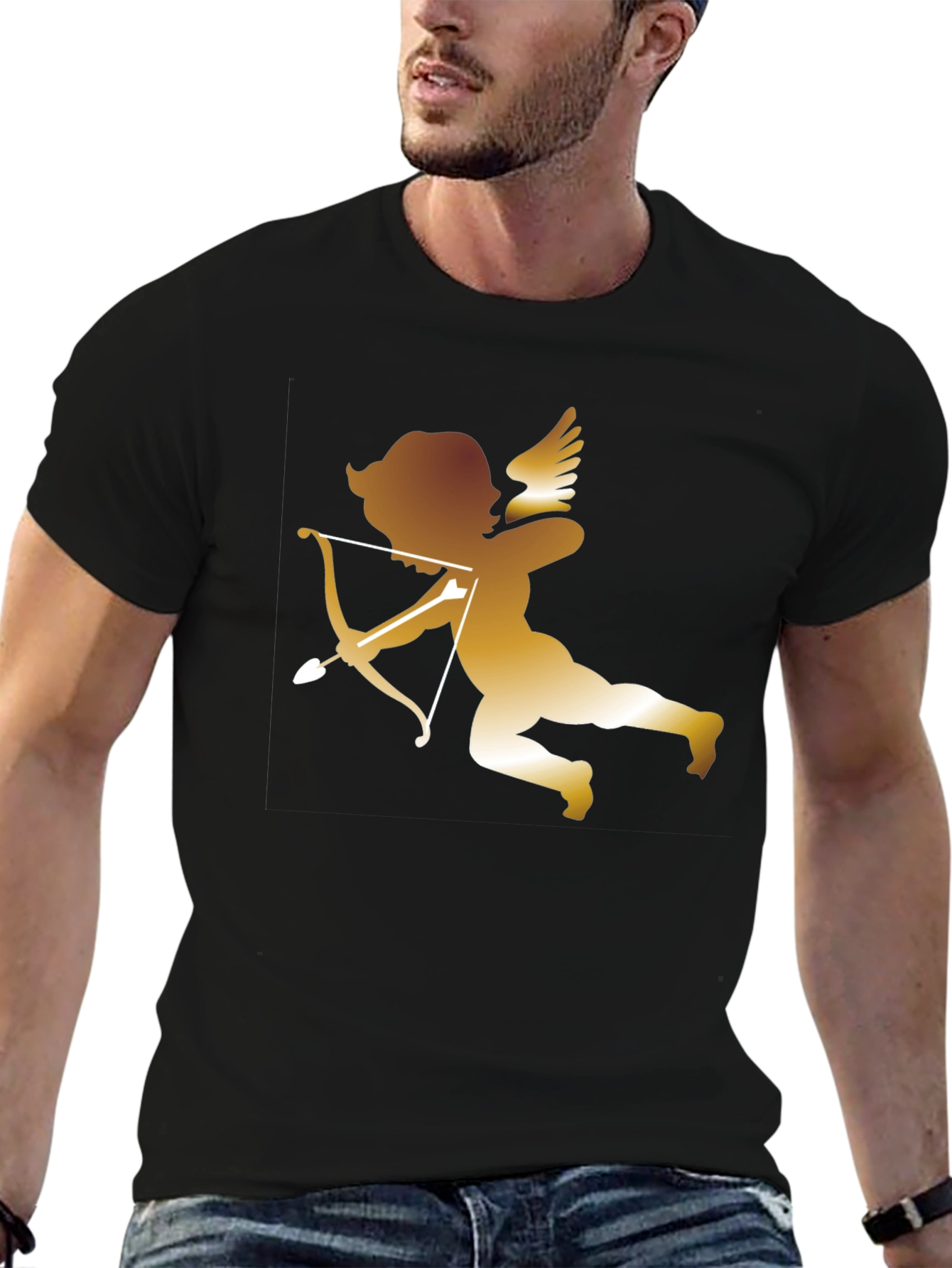 Cupid Graphic T-Shirt - Valentines Day Angel Tee