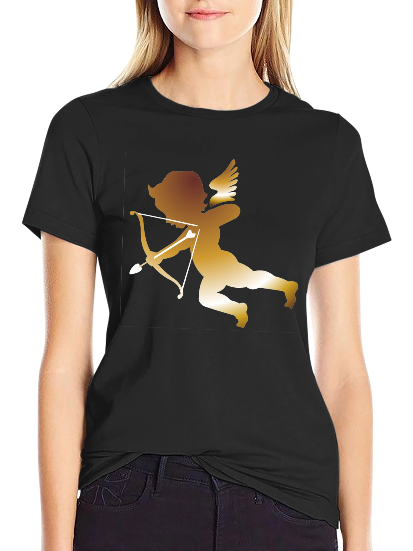 Cupid Graphic T-Shirt - Valentines Day Angel Tee