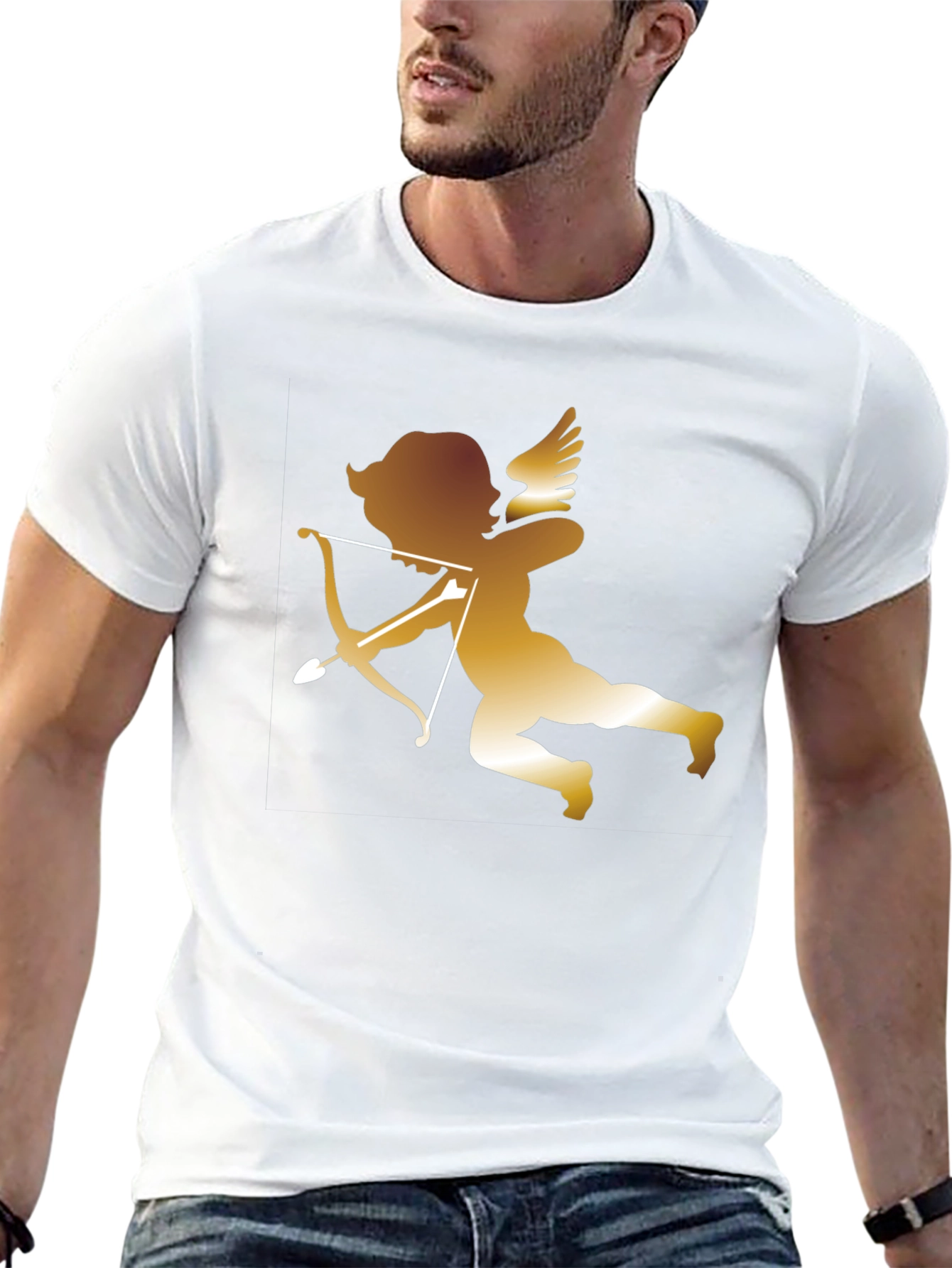 Cupid Graphic T-Shirt - Valentines Day Angel Tee