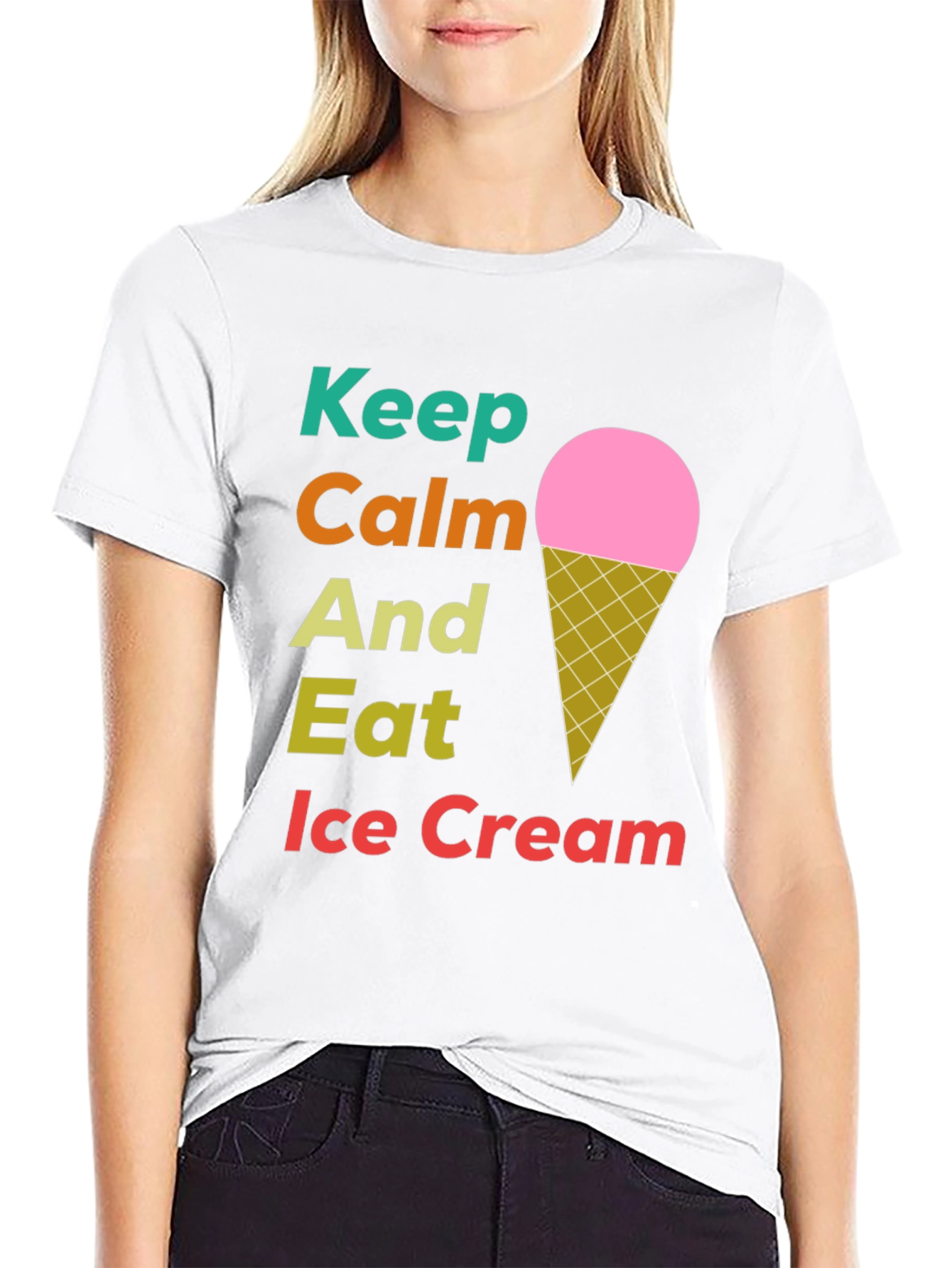 Keep Calm Eat Ice Cream T-Shirt