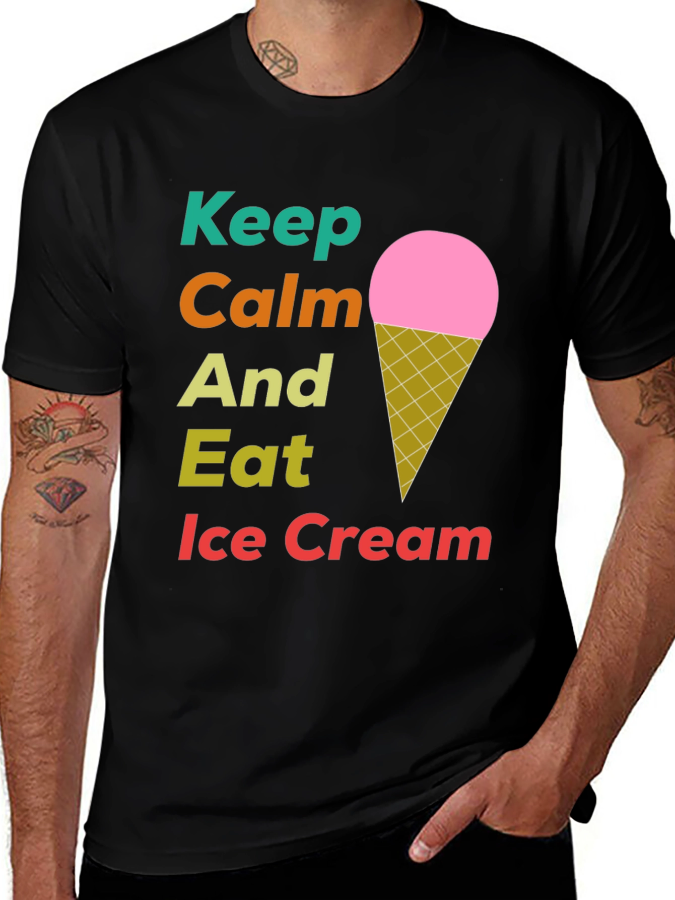 Keep Calm Eat Ice Cream T-Shirt