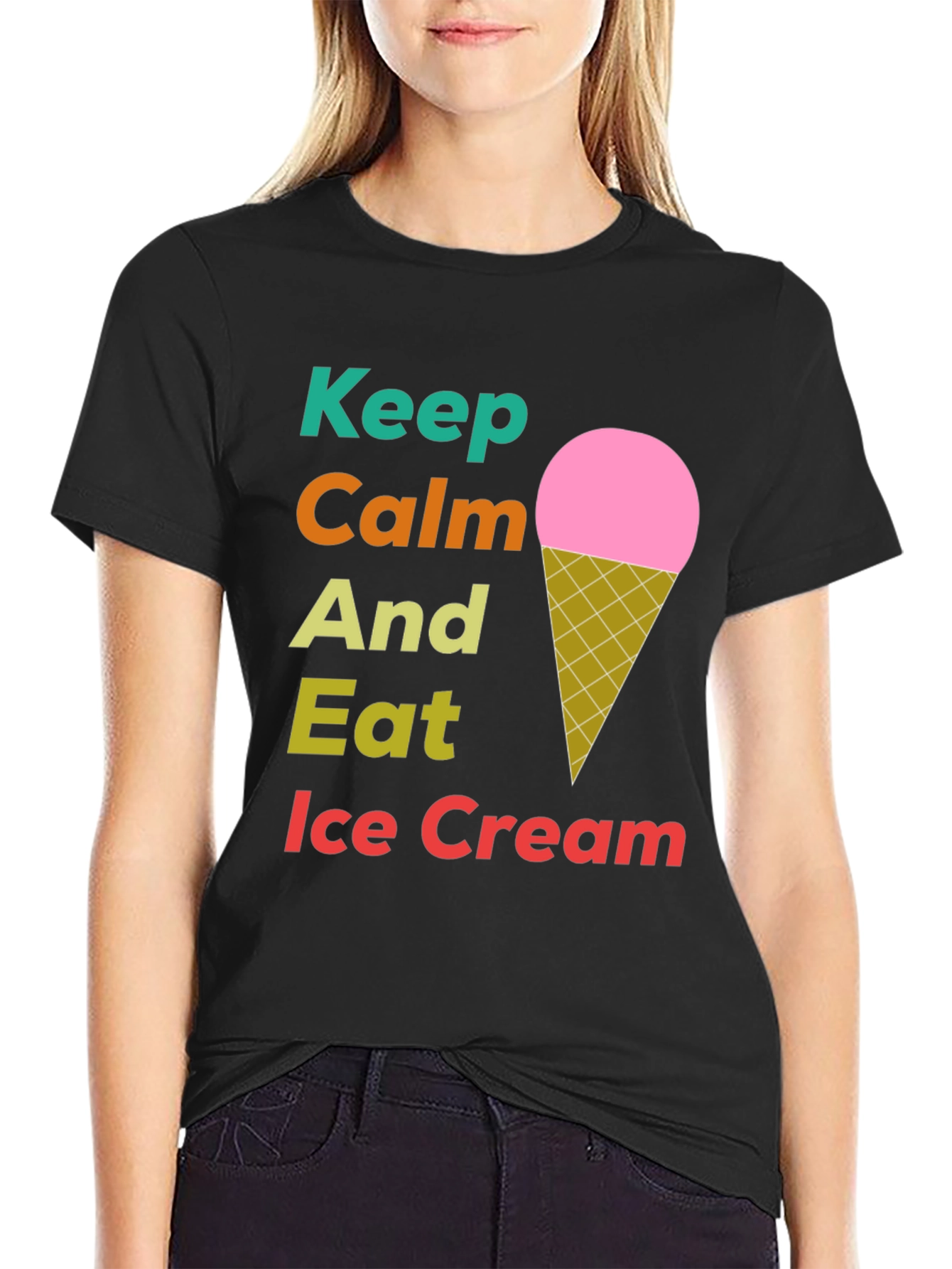 Keep Calm Eat Ice Cream T-Shirt