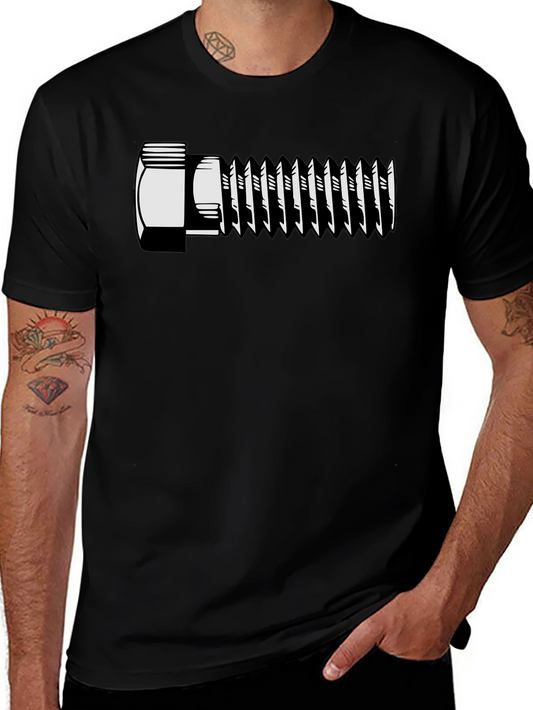 Bolt Graphic T-Shirt - Black Short Sleeve Crew Neck