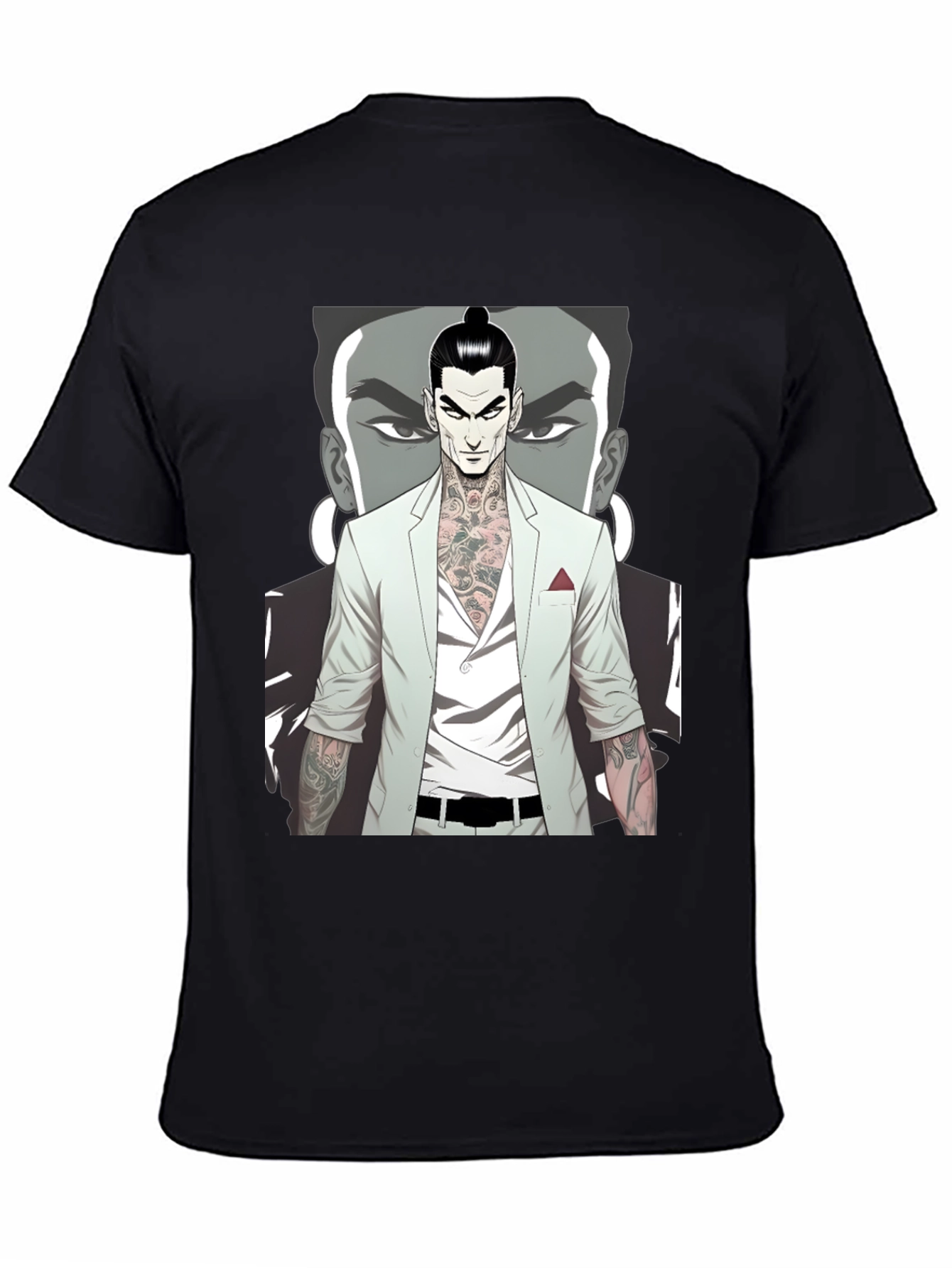 Tattooed Man Graphic Tee - Cool Streetwear