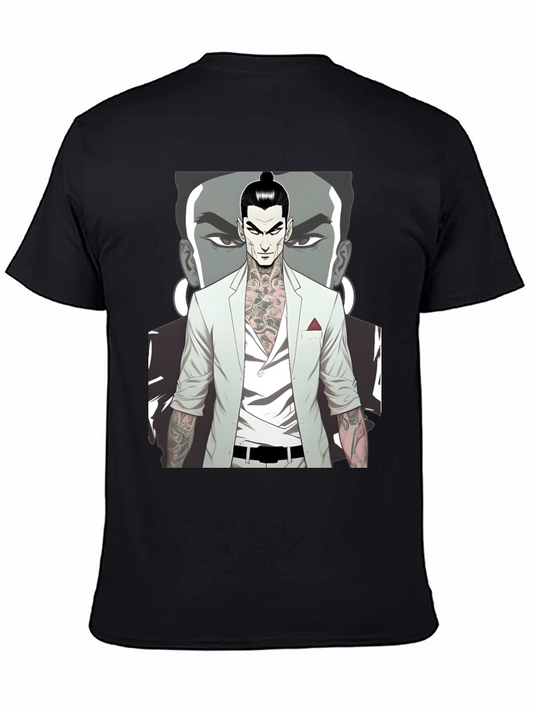 Tattooed Man Graphic Tee - Cool Streetwear