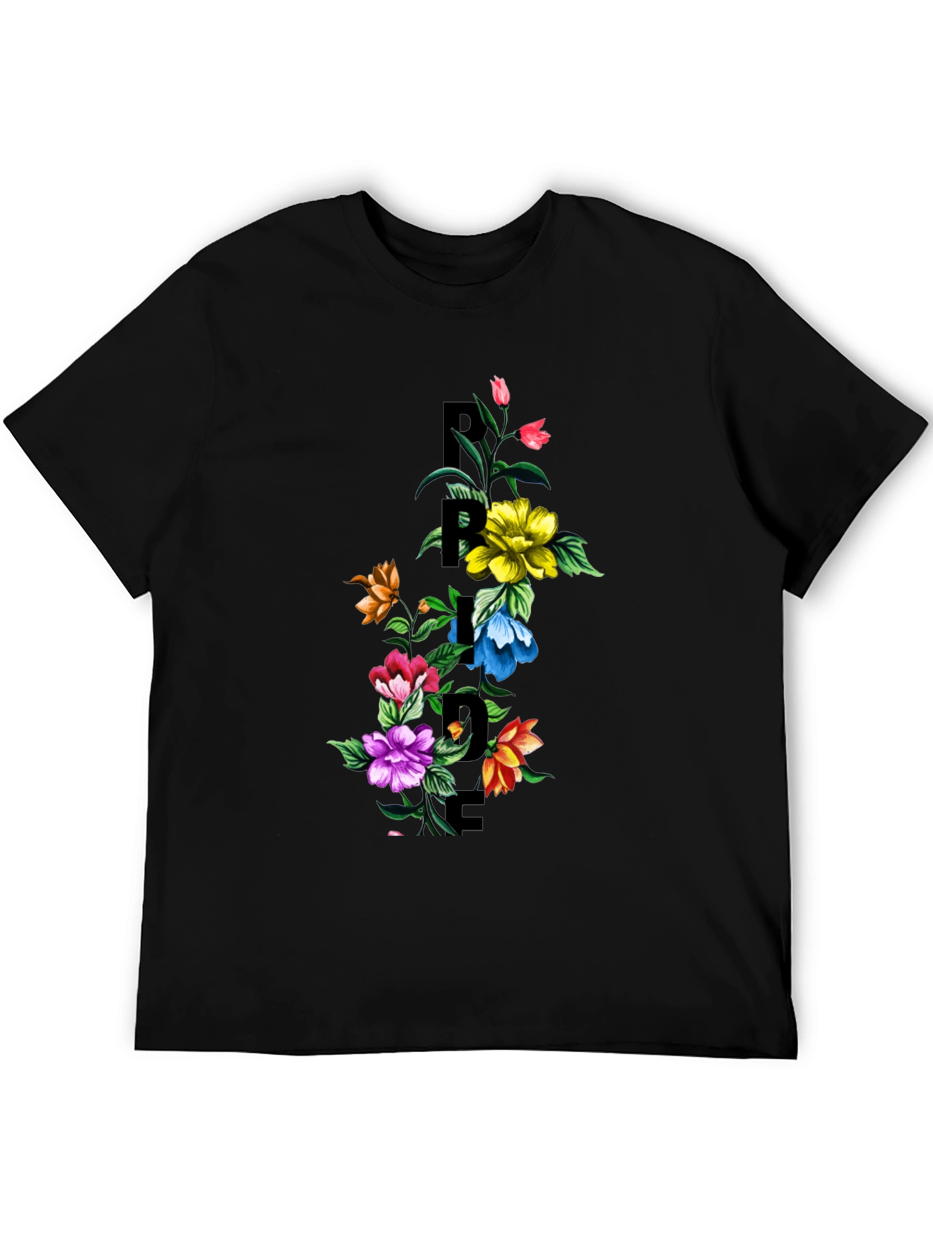 Floral Pride Graphic Tee - Stylish Comfort