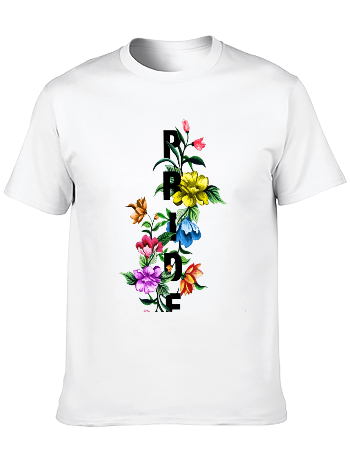 Floral Pride Graphic Tee - Stylish Comfort