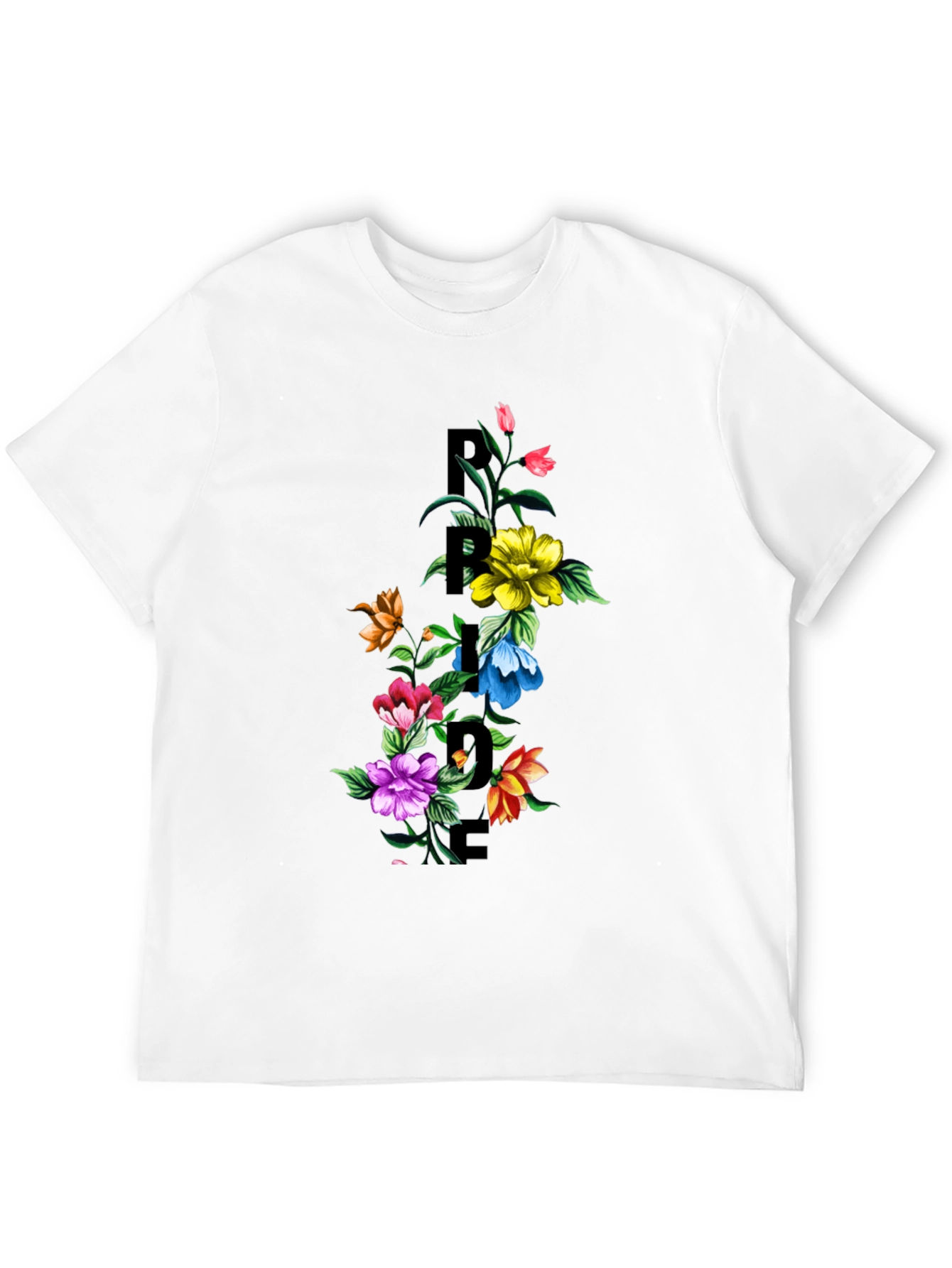 Floral Pride Graphic Tee - Stylish Comfort