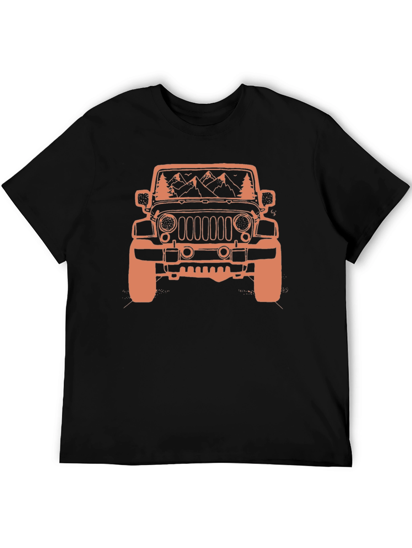 Jeep Mountains Black Graphic Tee