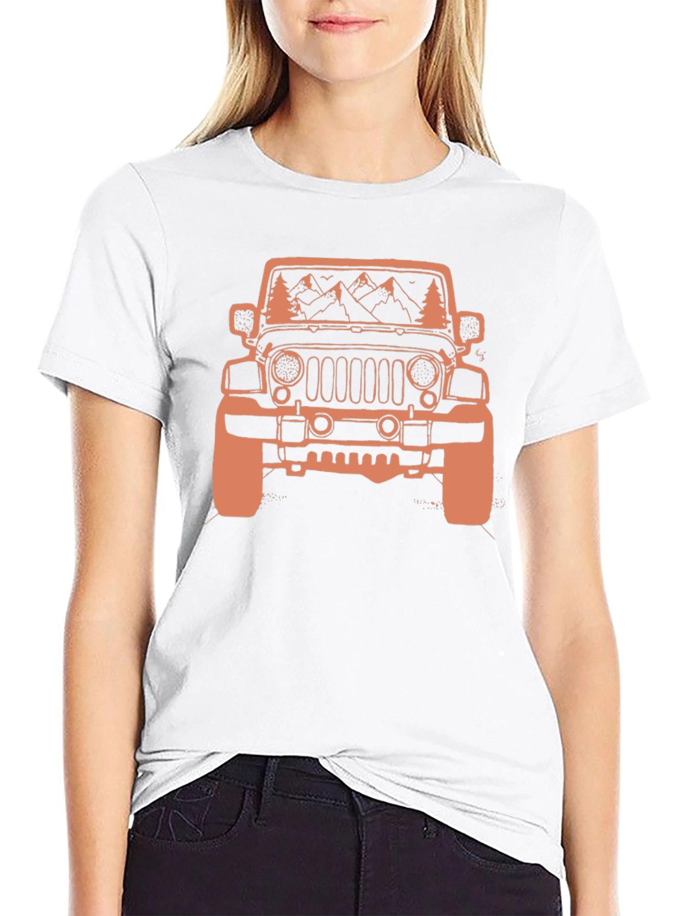 Jeep Mountains Black Graphic Tee