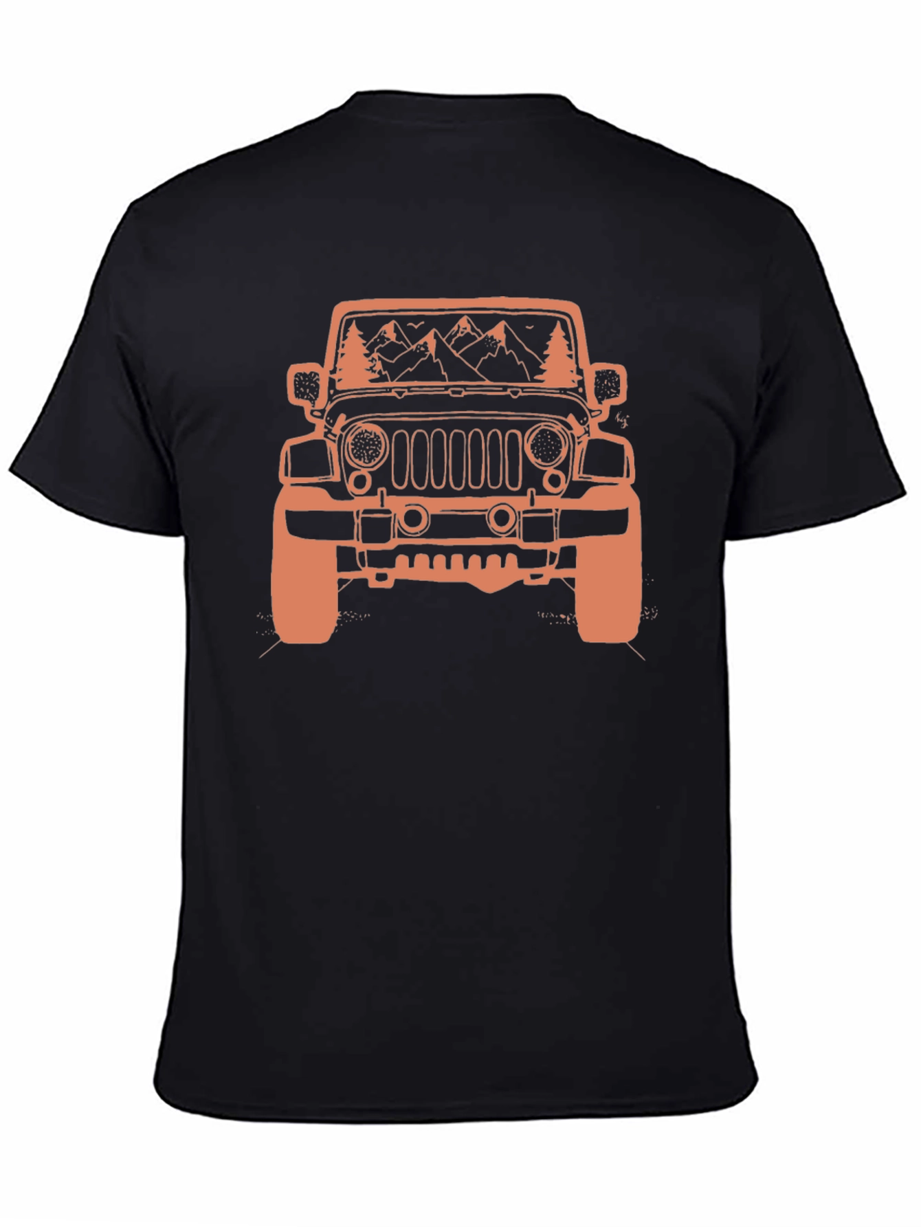Jeep Mountains Black Graphic Tee