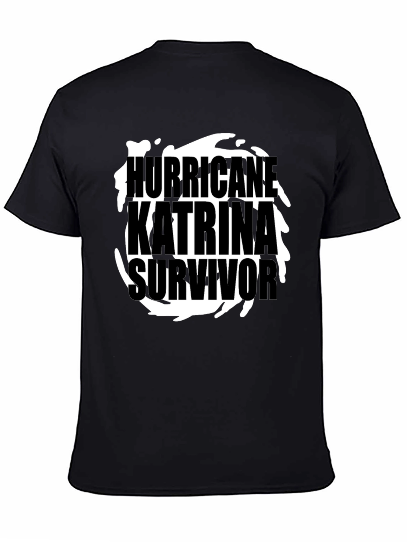 Hurricane Katrina Survivor T-Shirt - Black Graphic Tee