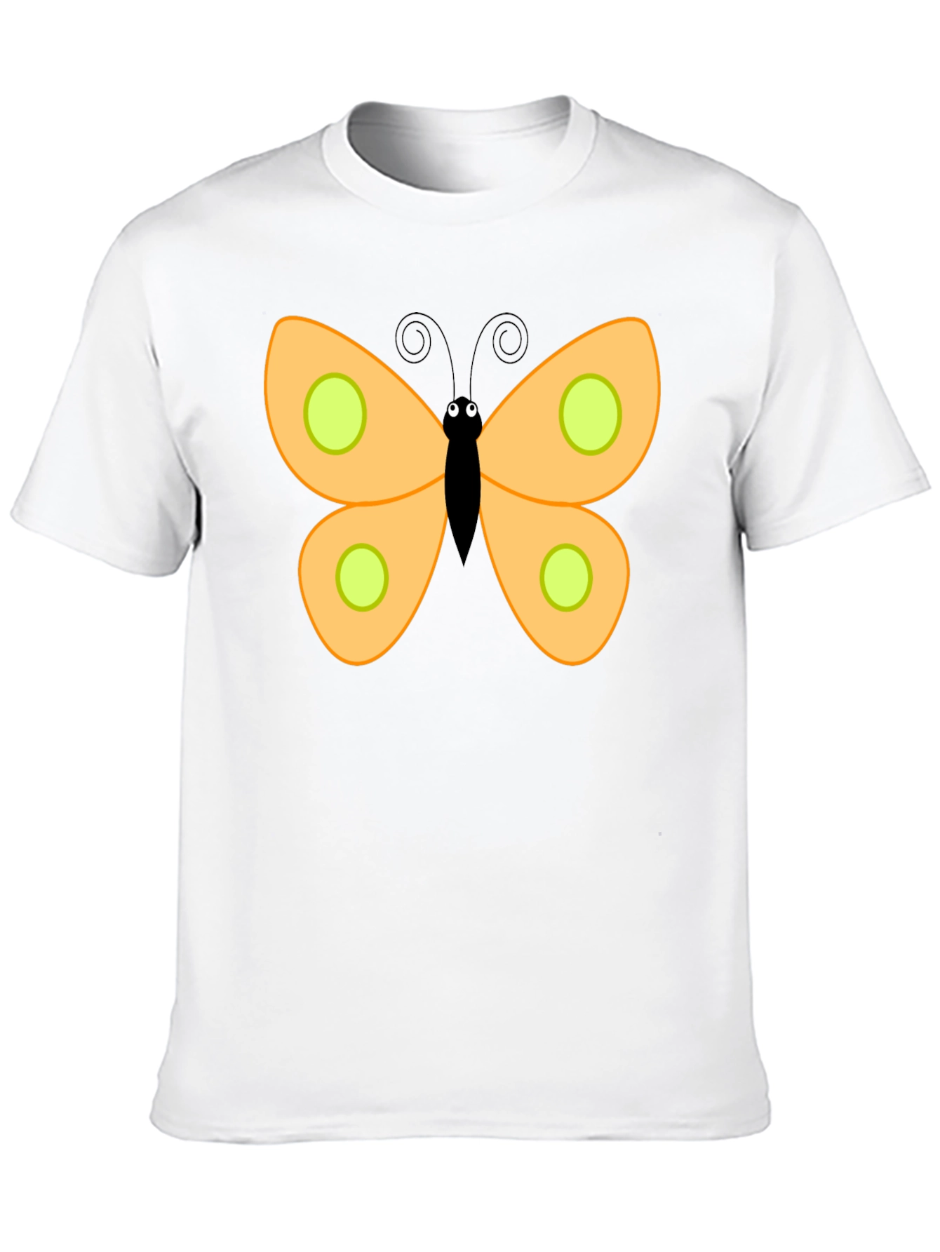 Butterfly Graphic Print Black T-Shirt