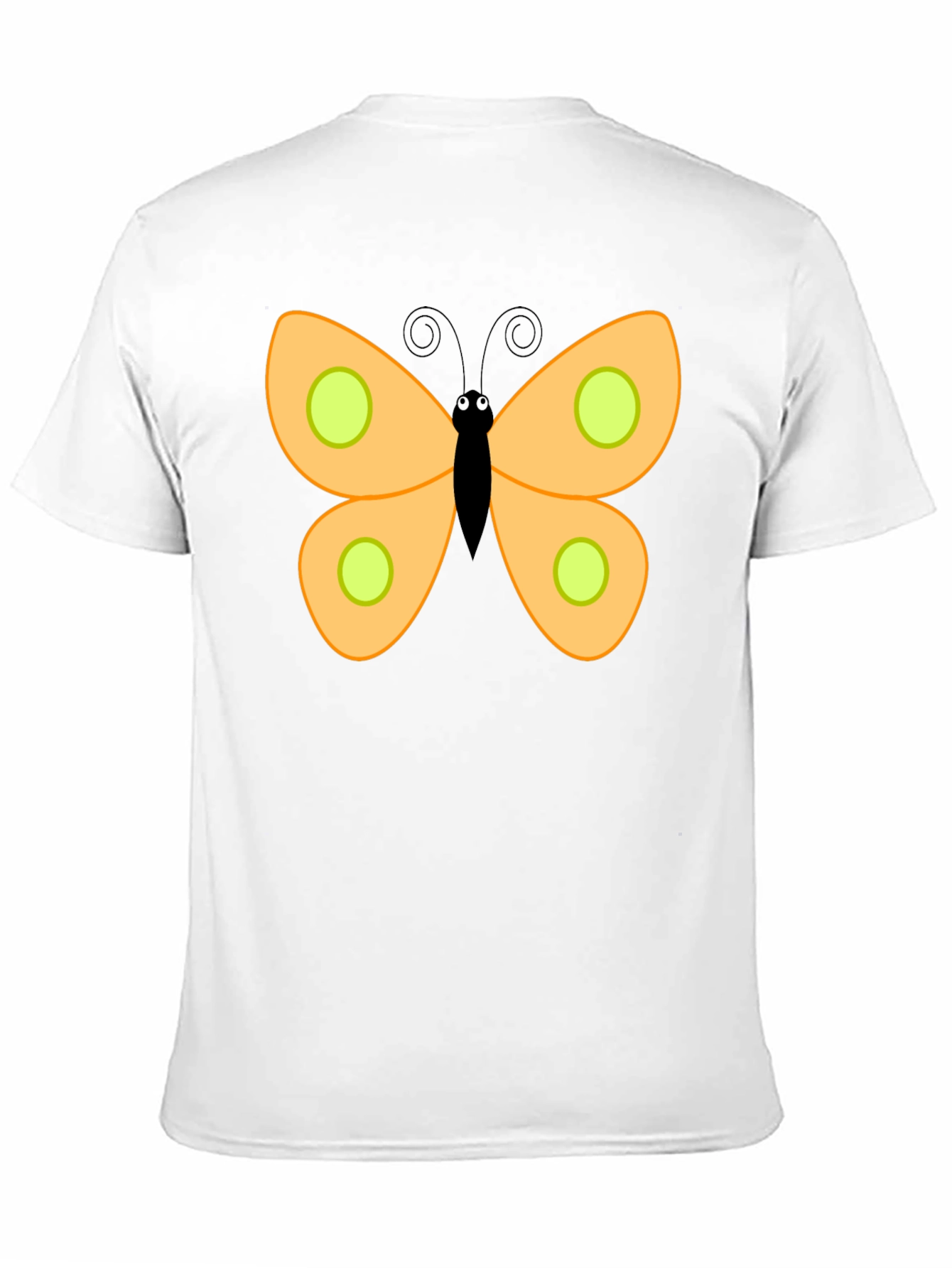 Butterfly Graphic Print Black T-Shirt