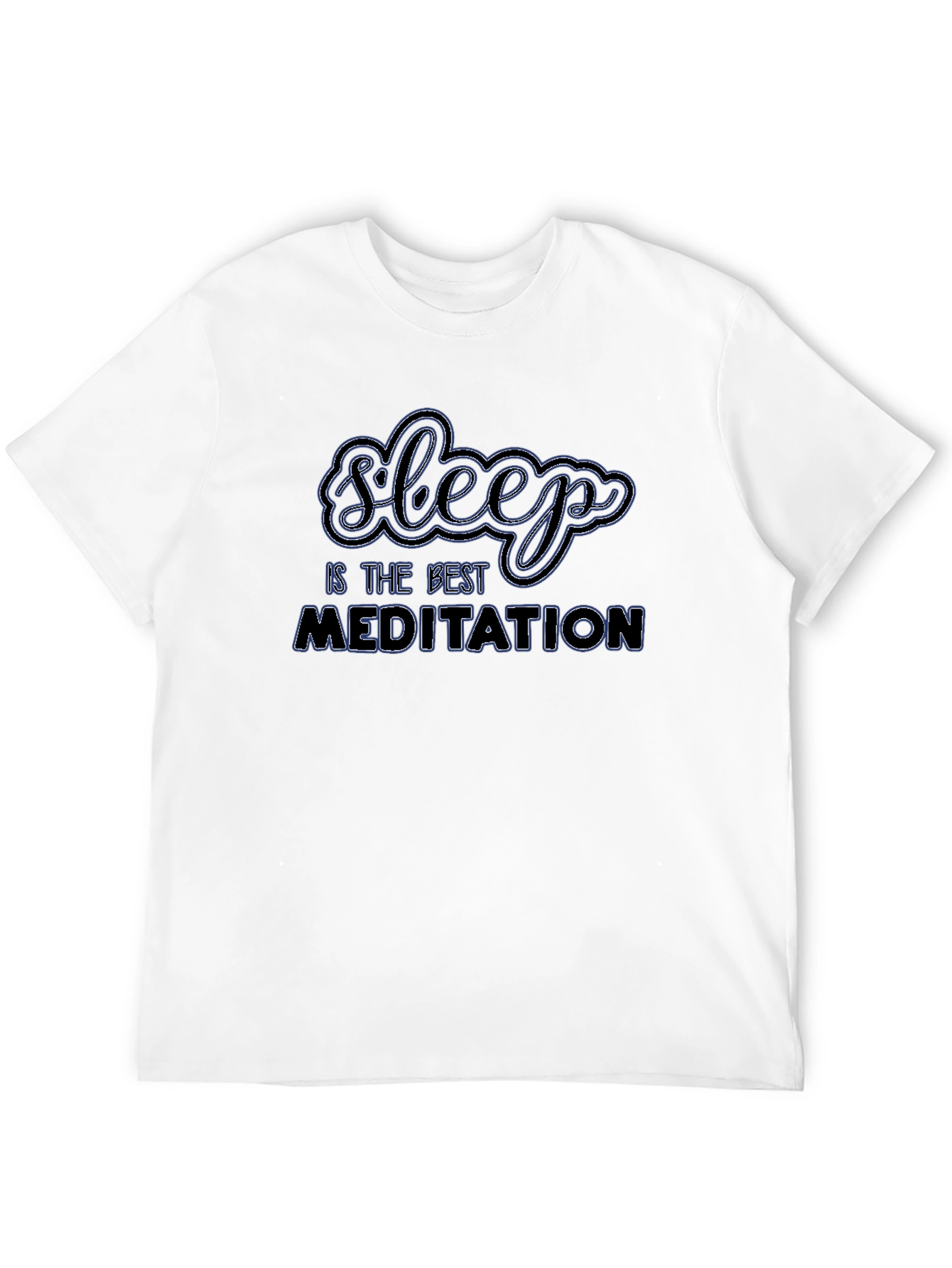 Sleep is the Best Meditation Black Graphic Tee