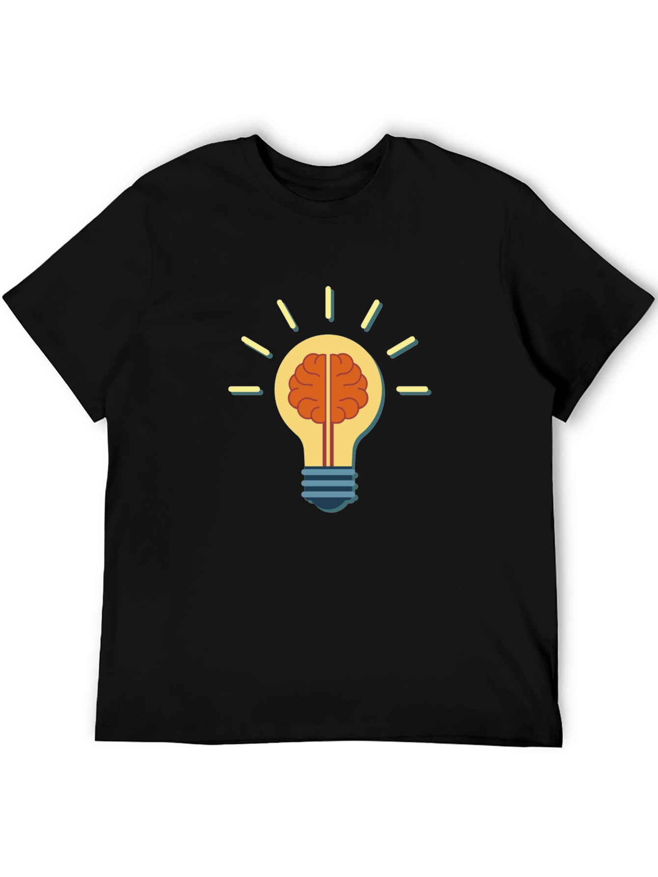 Brain Bulb Idea T-Shirt - Think Smart