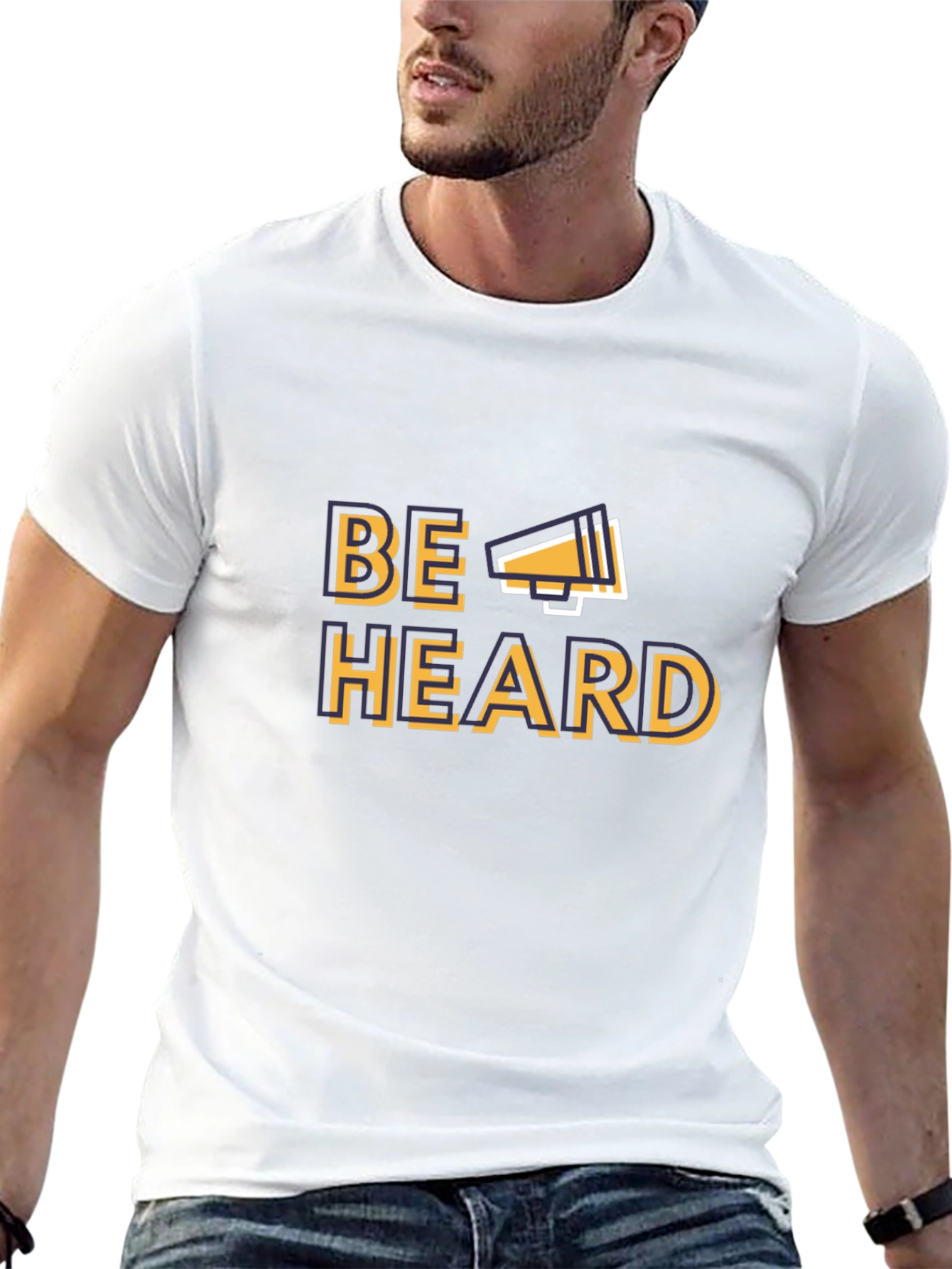 Be Heard Graphic T-Shirt - Black Cotton Tee
