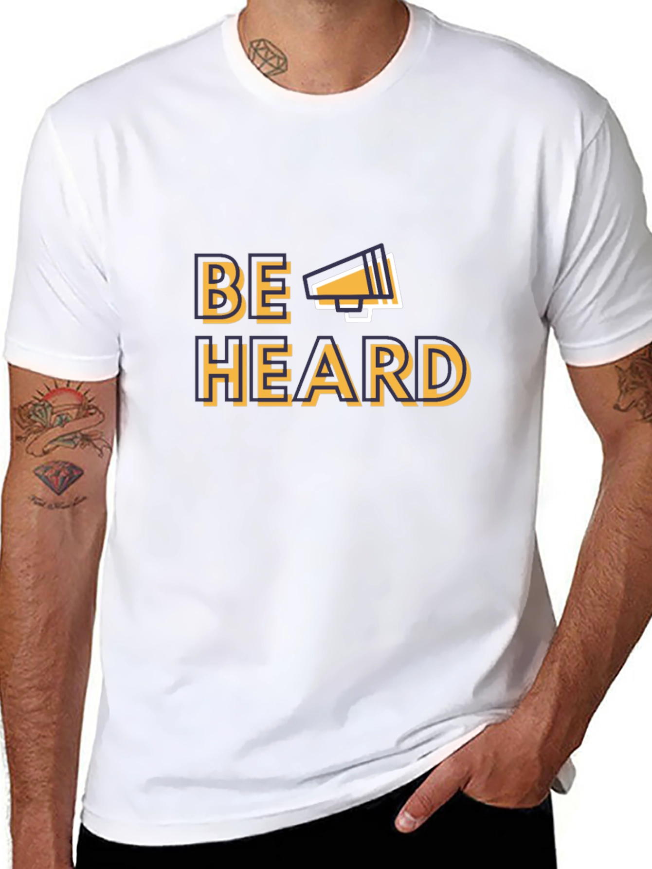 Be Heard Graphic T-Shirt - Black Cotton Tee