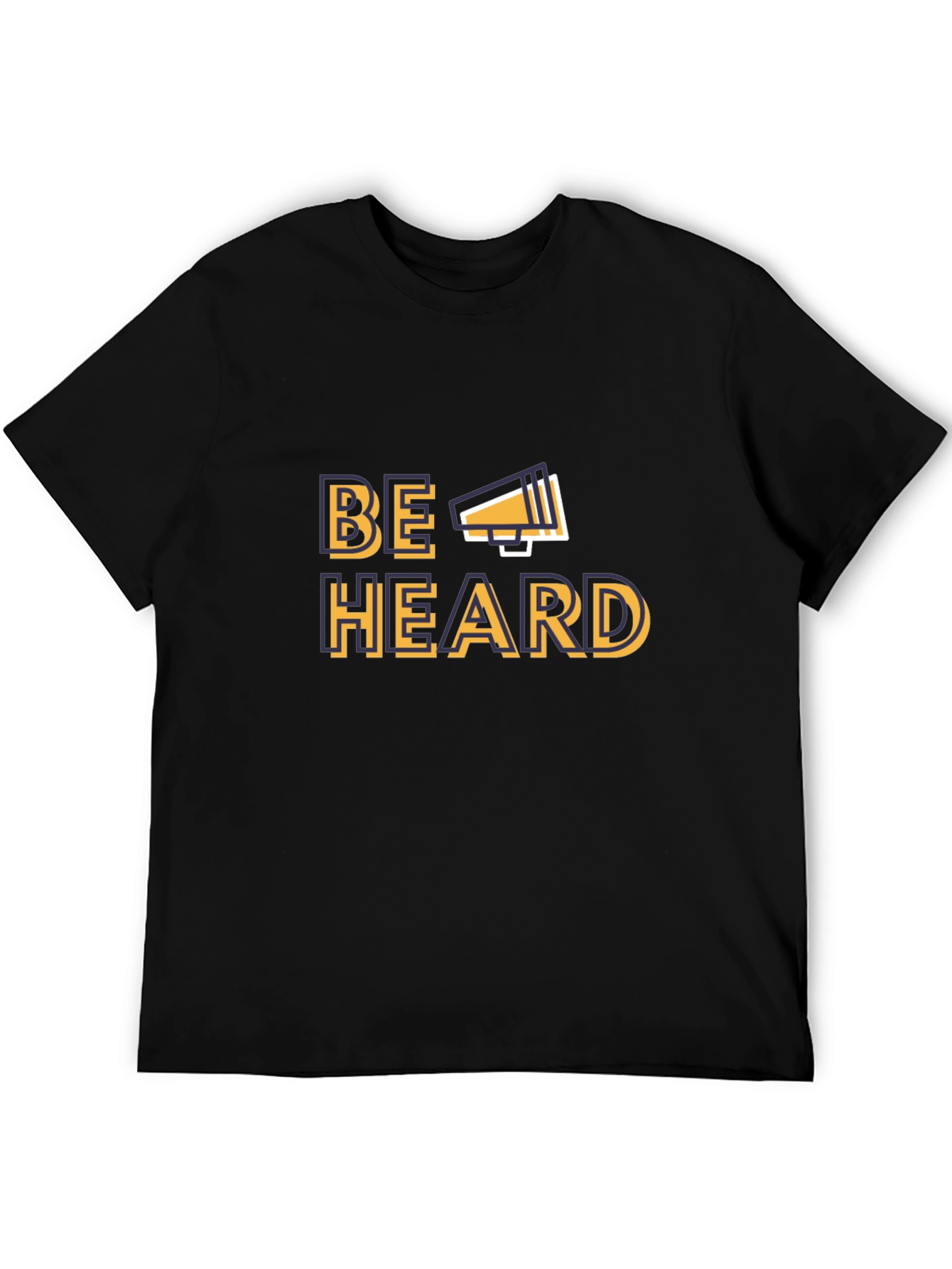 Be Heard Graphic T-Shirt - Black Cotton Tee