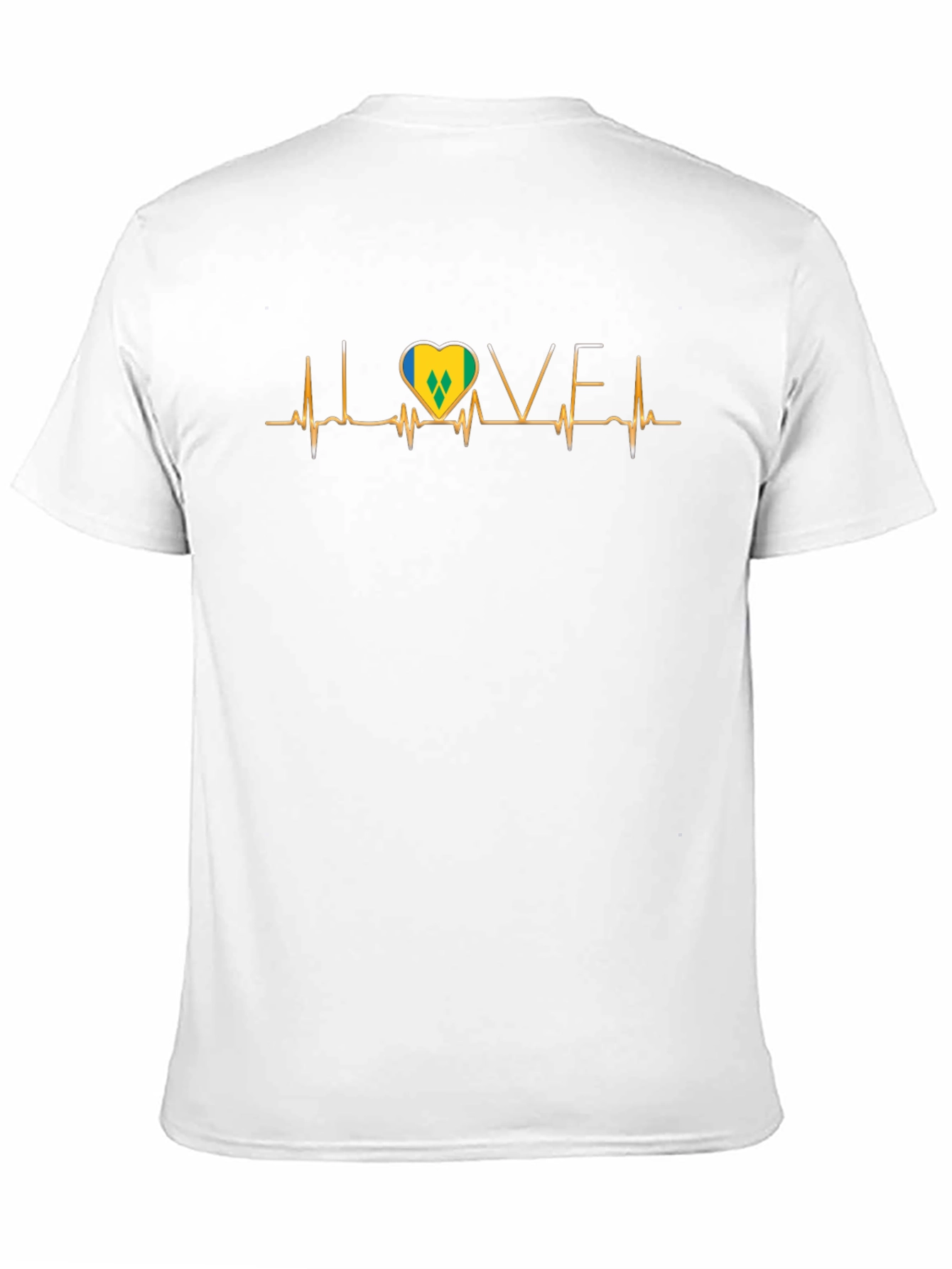St. Vincent Flag Heartbeat LOVE T-Shirt