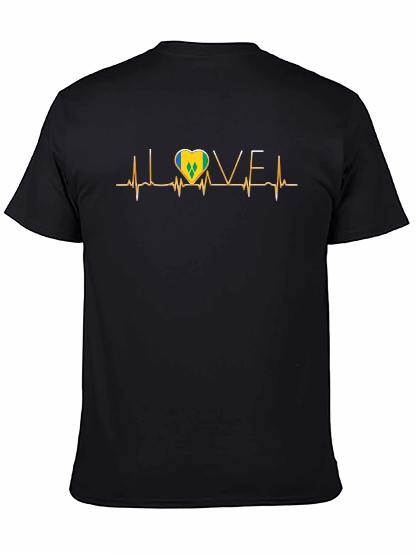 St. Vincent Flag Heartbeat LOVE T-Shirt