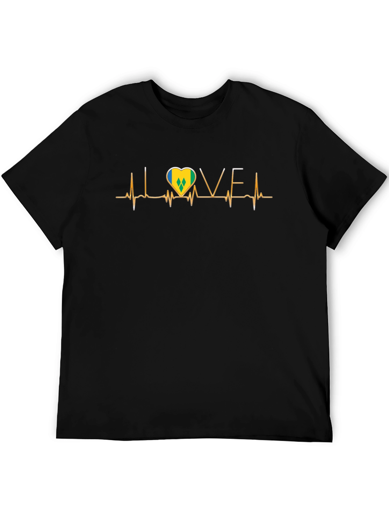 St. Vincent Flag Heartbeat LOVE T-Shirt