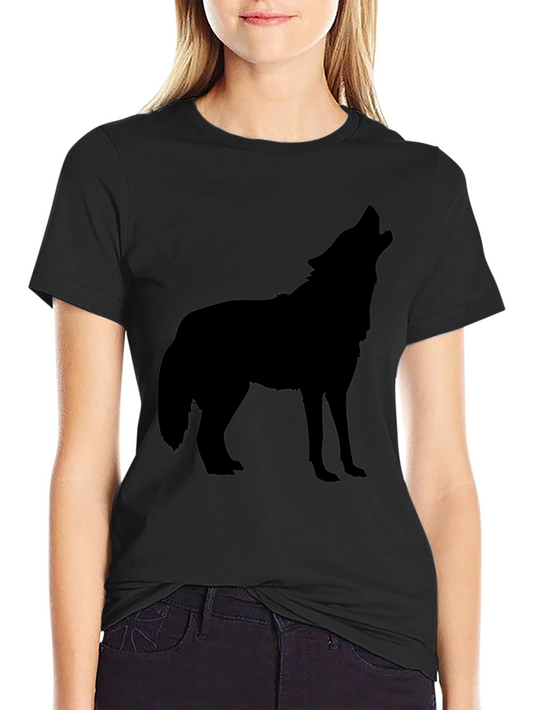 Black Wolf Graphic Tee - Mens Casual T-Shirt