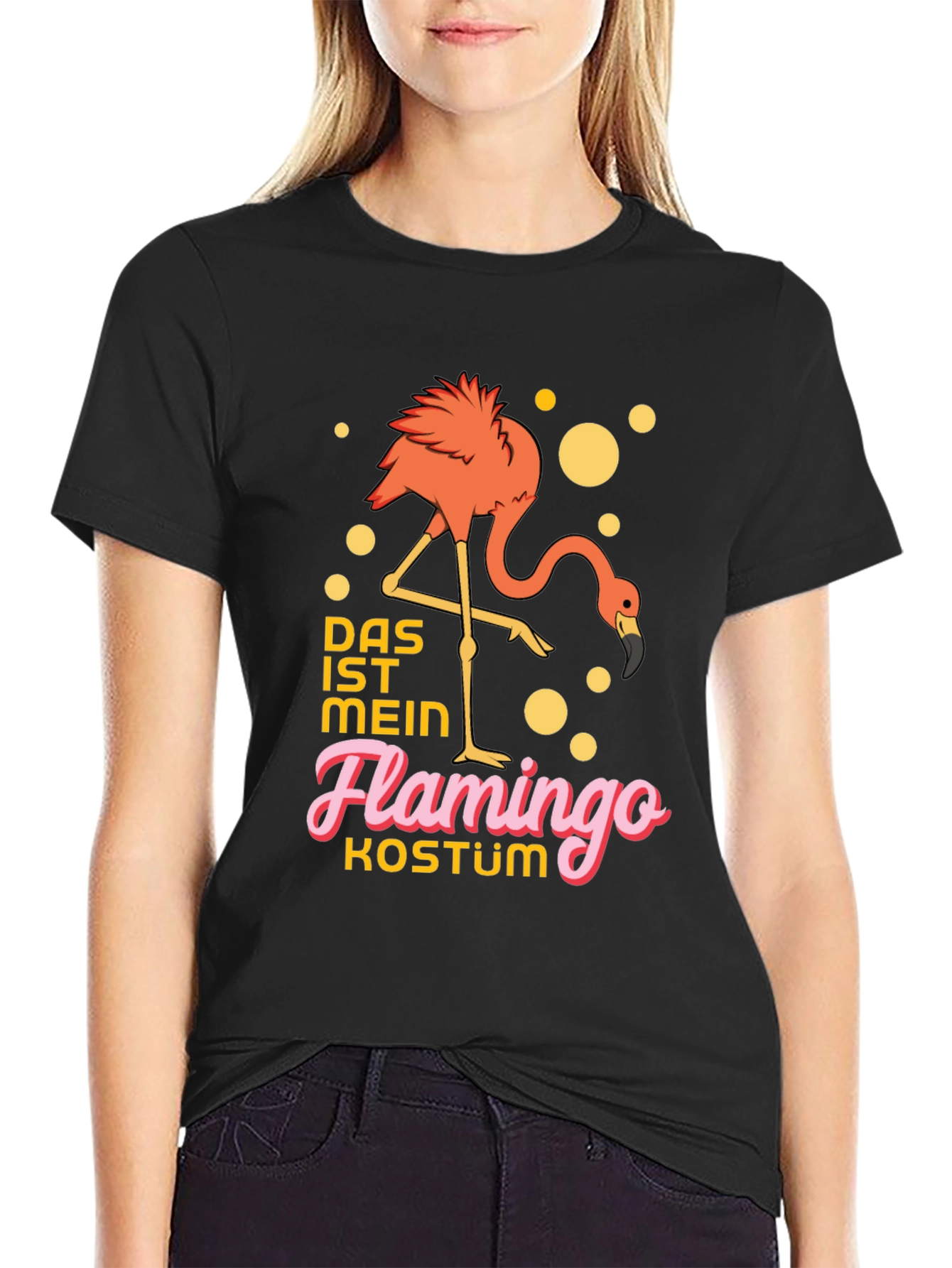 Flamingo Costume T-Shirt - Funny German Saying