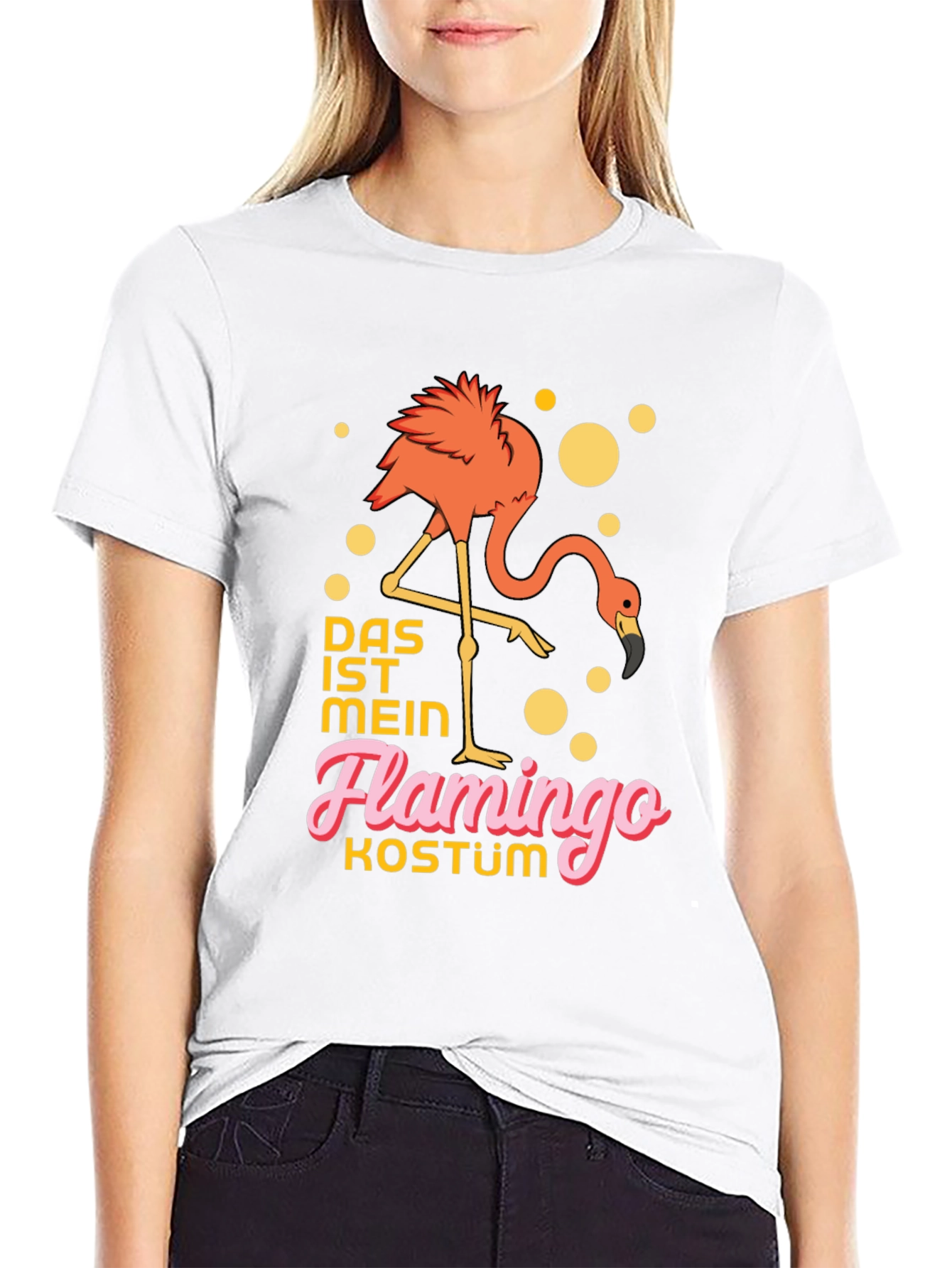 Flamingo Costume T-Shirt - Funny German Saying
