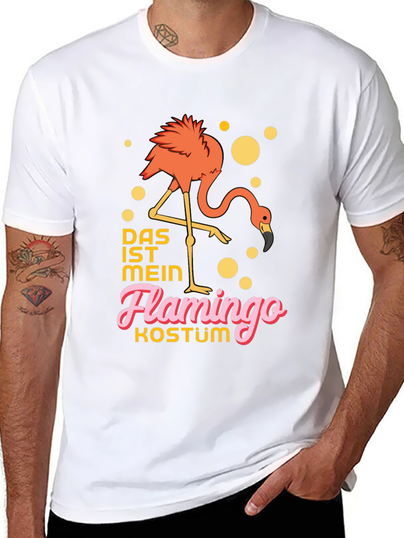 Flamingo Costume T-Shirt - Funny German Saying