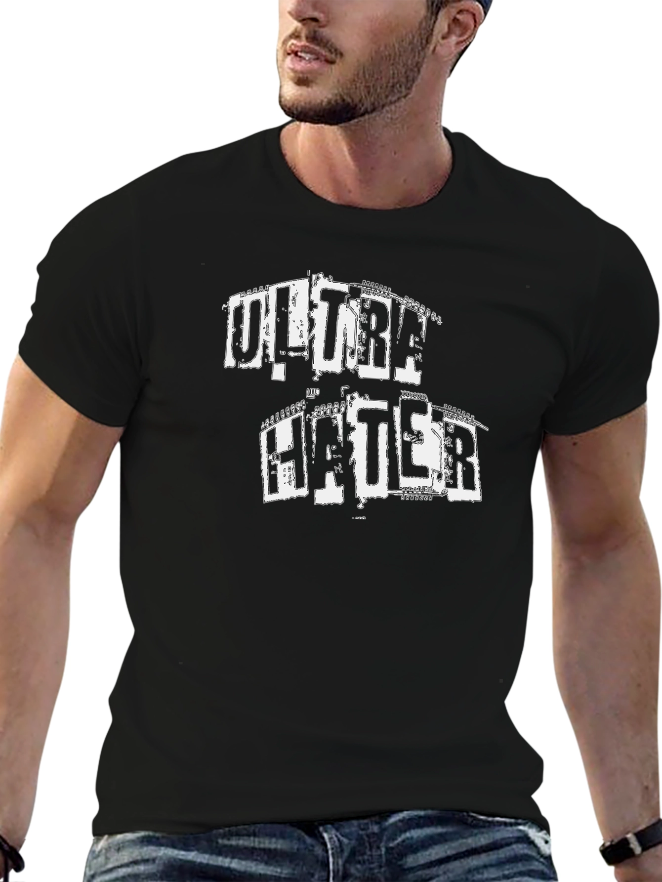 Ultra Hater Graphic T-Shirt - Black Crew Neck Tee