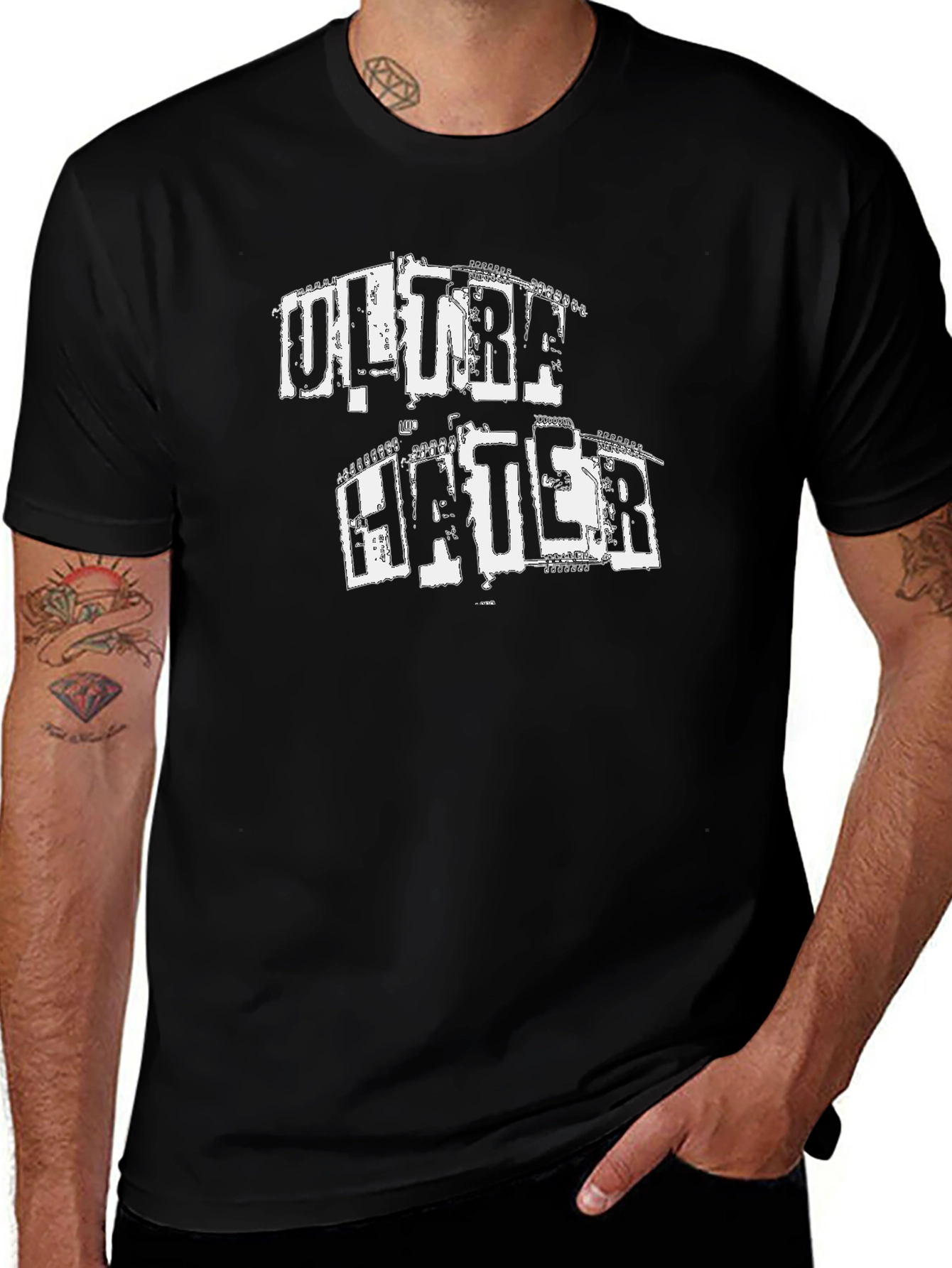 Ultra Hater Graphic T-Shirt - Black Crew Neck Tee