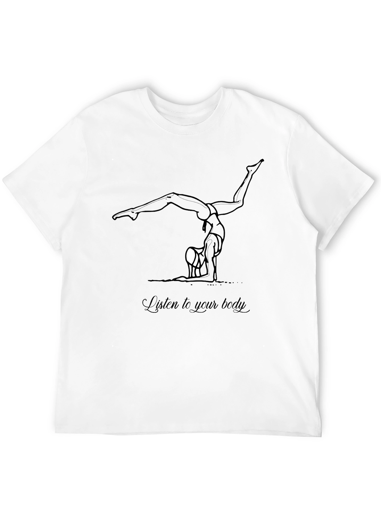 Yoga Body Positive Black T-Shirt