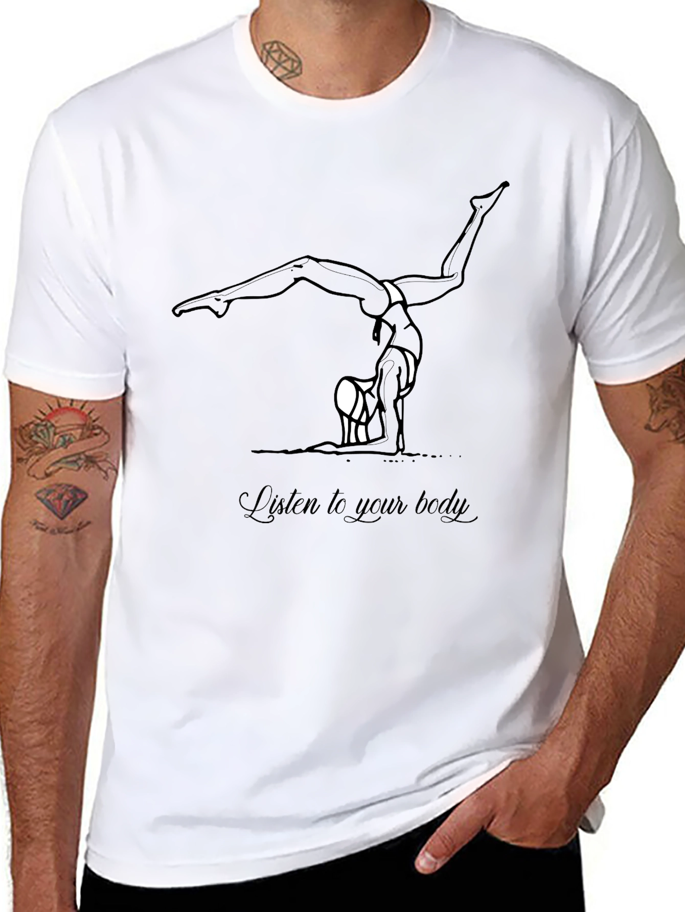 Yoga Body Positive Black T-Shirt