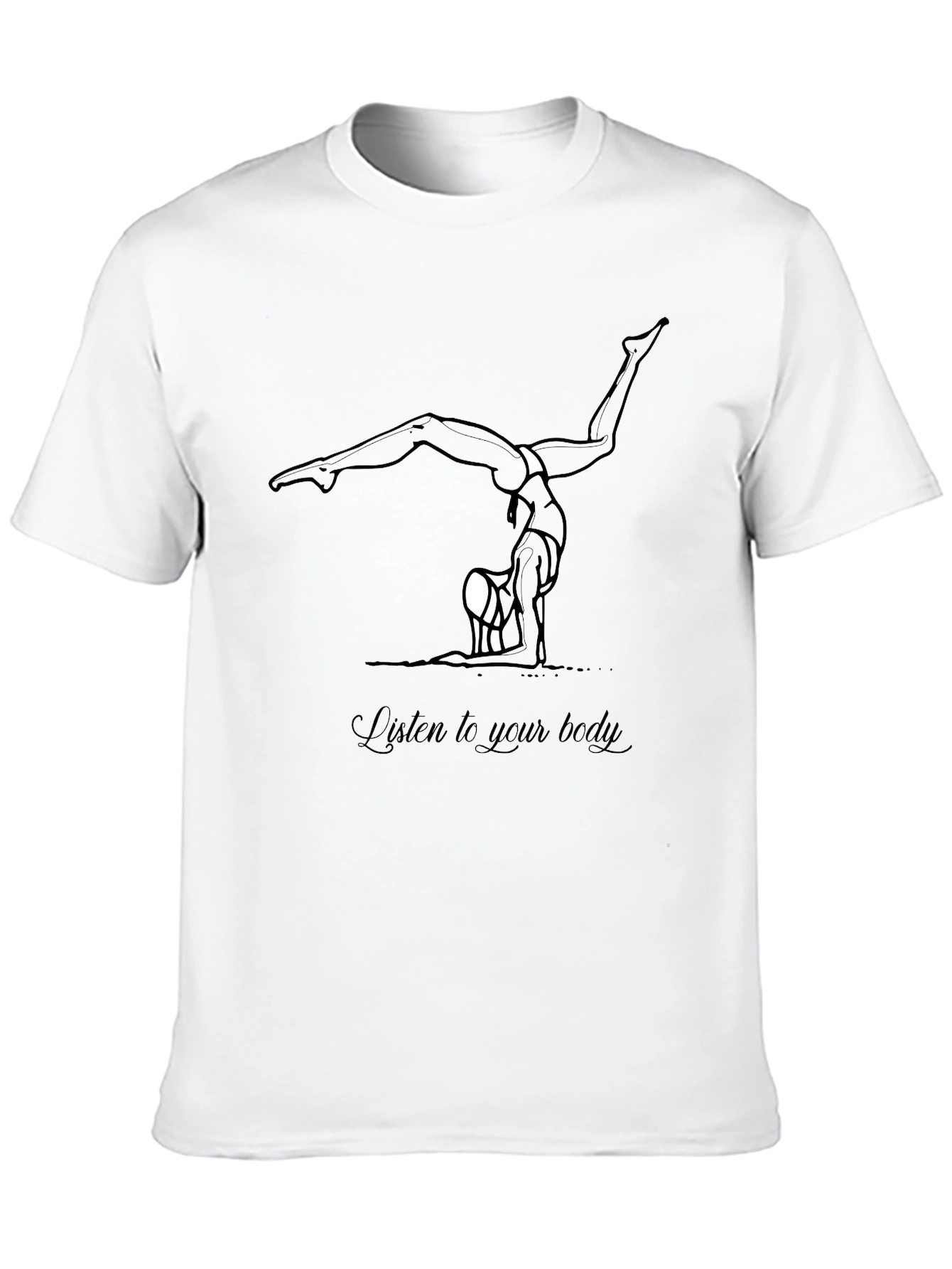 Yoga Body Positive Black T-Shirt