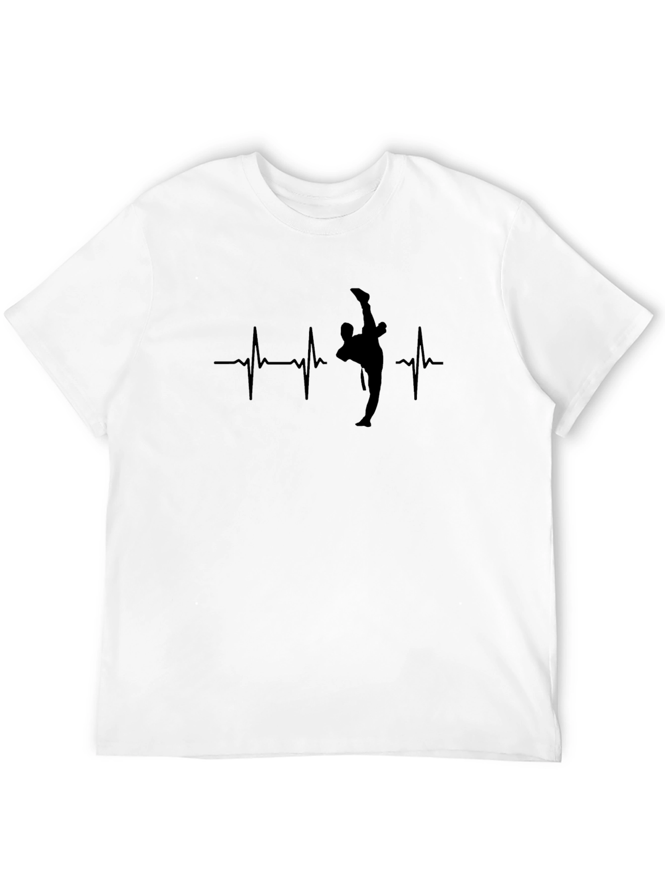 Martial Arts Heartbeat Black T-Shirt