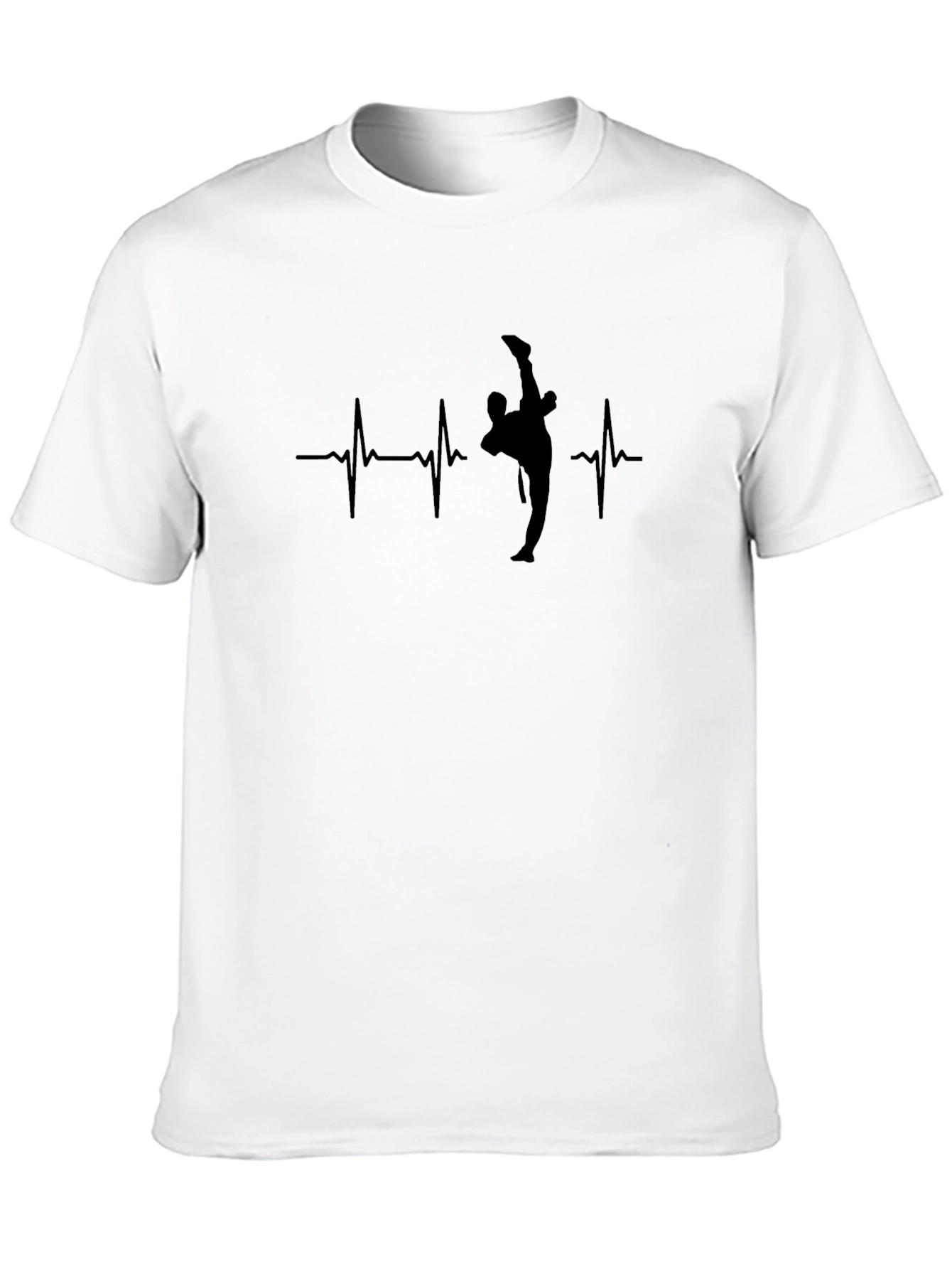 Martial Arts Heartbeat Black T-Shirt