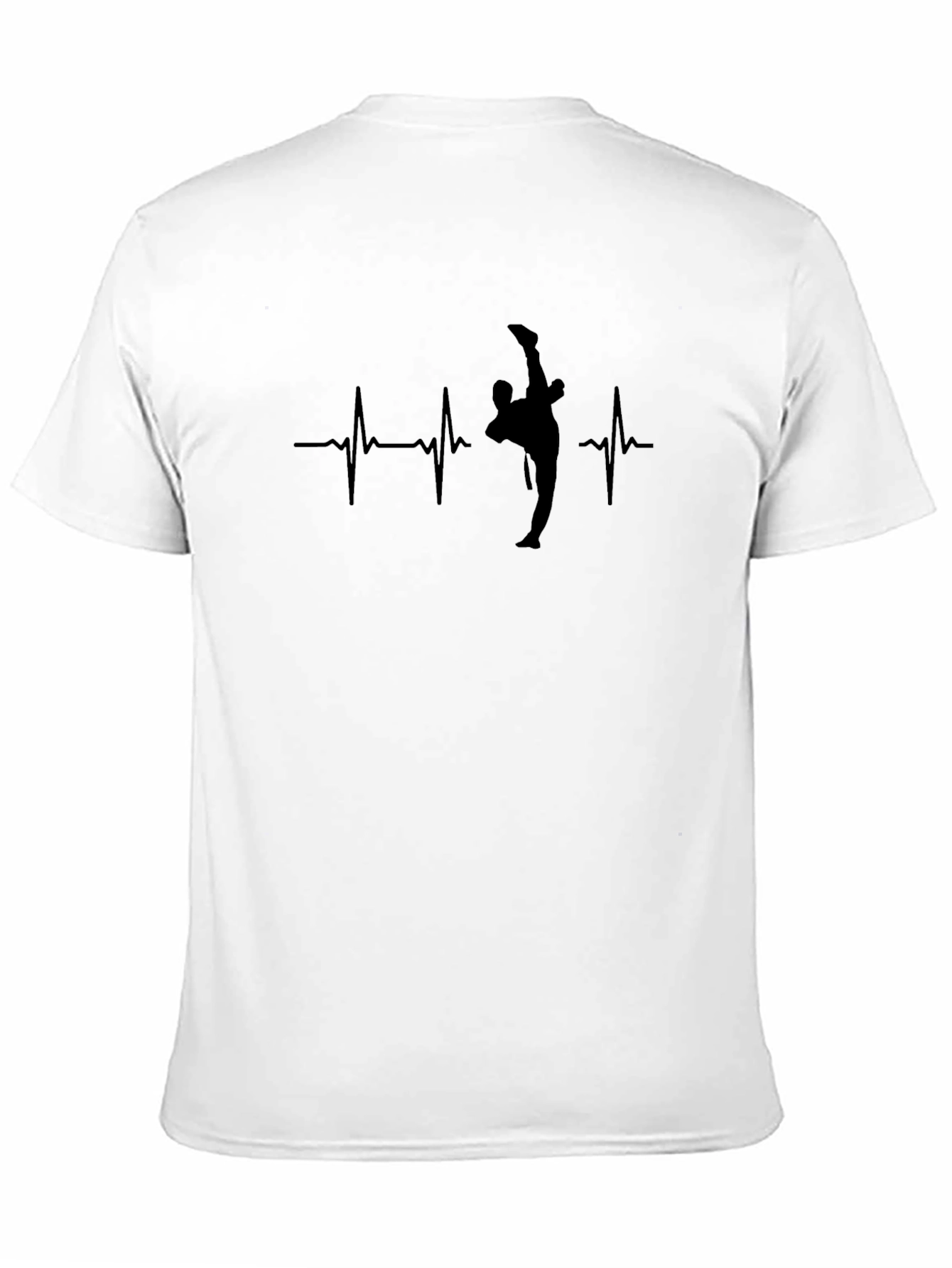 Martial Arts Heartbeat Black T-Shirt
