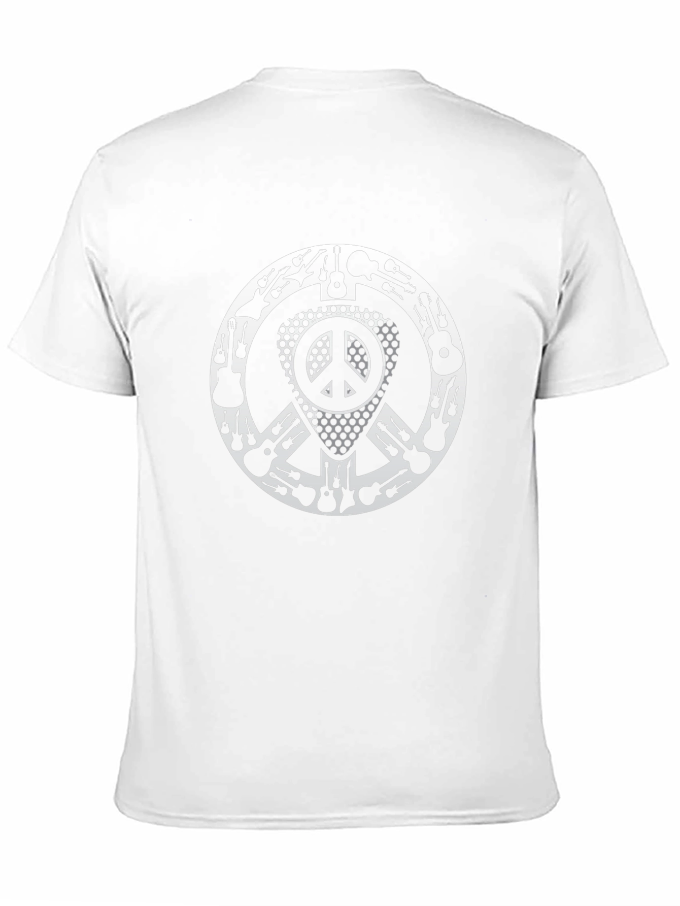 Guitar Peace Sign Graphic Tee - Music Lover T-Shirt