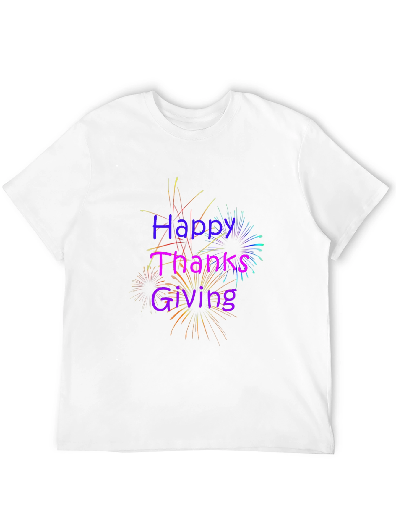 Happy Thanksgiving Black T-Shirt
